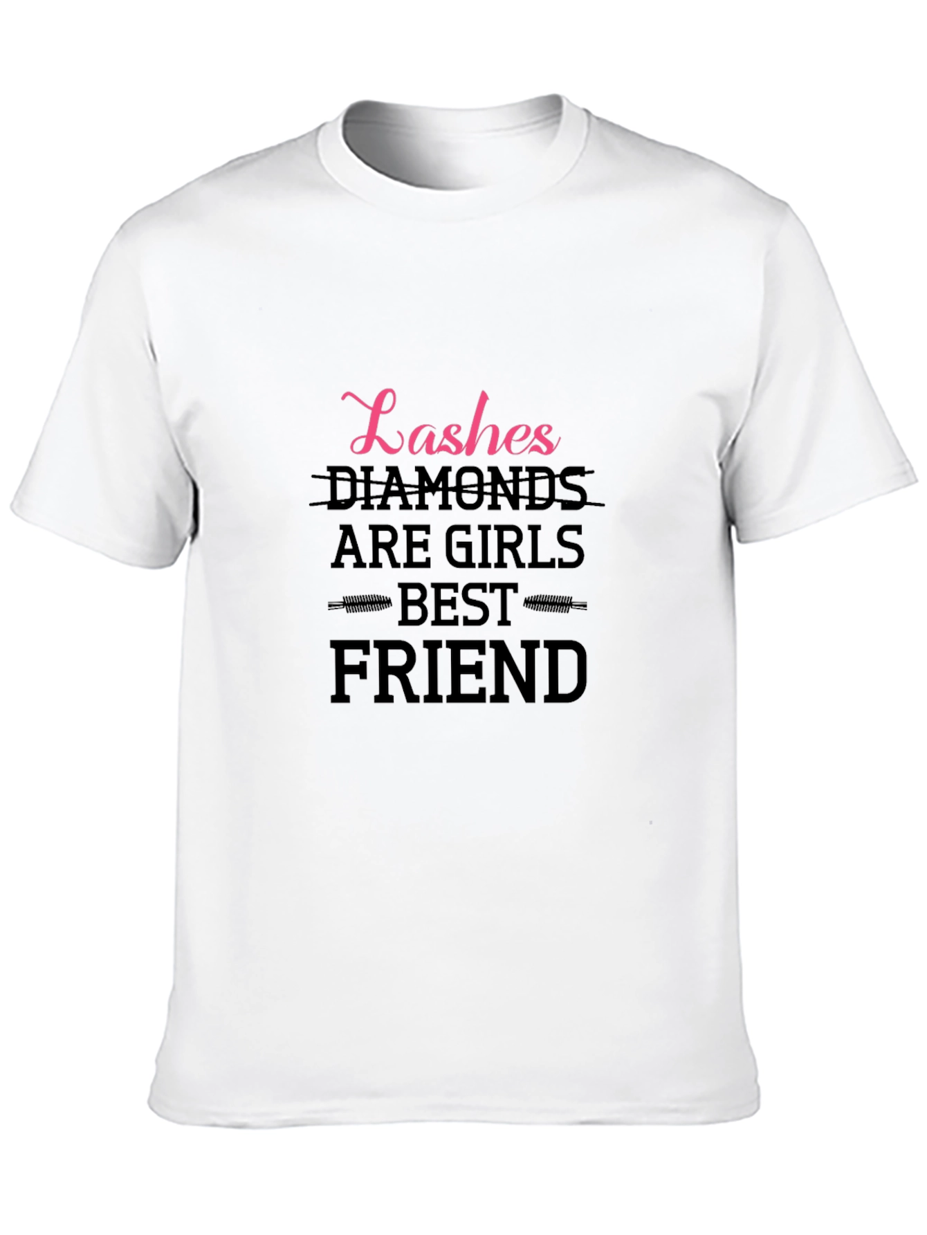 Lashes & Diamonds Graphic Tee - Best Friends!