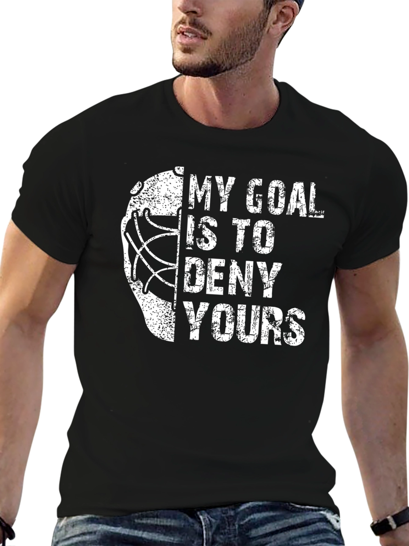 My Goal Is To Deny Yours Hockey T-Shirt