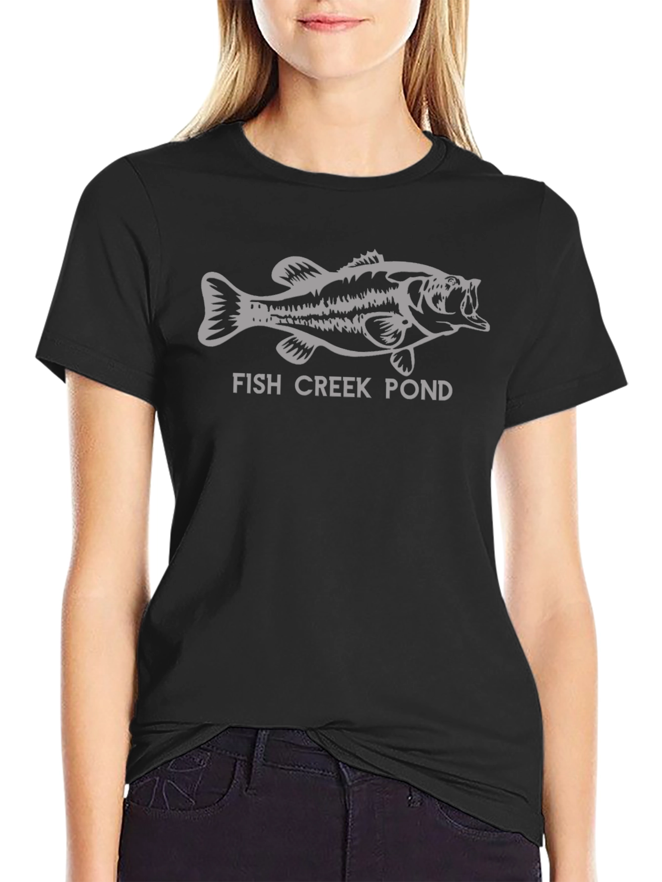 Fish Creek Pond Graphic Tee - Black