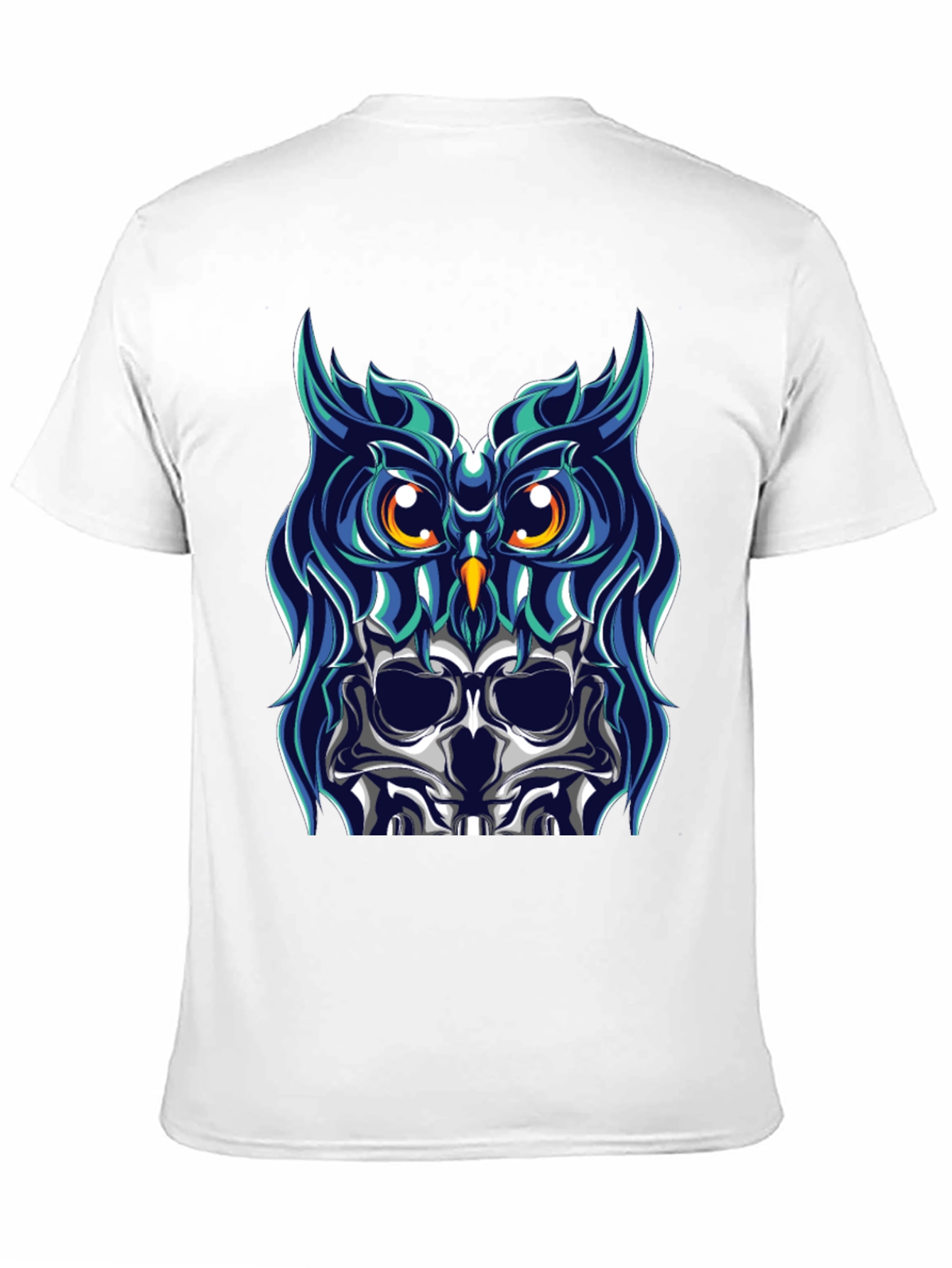 Owl Skull Graphic Tee - Unique Design
