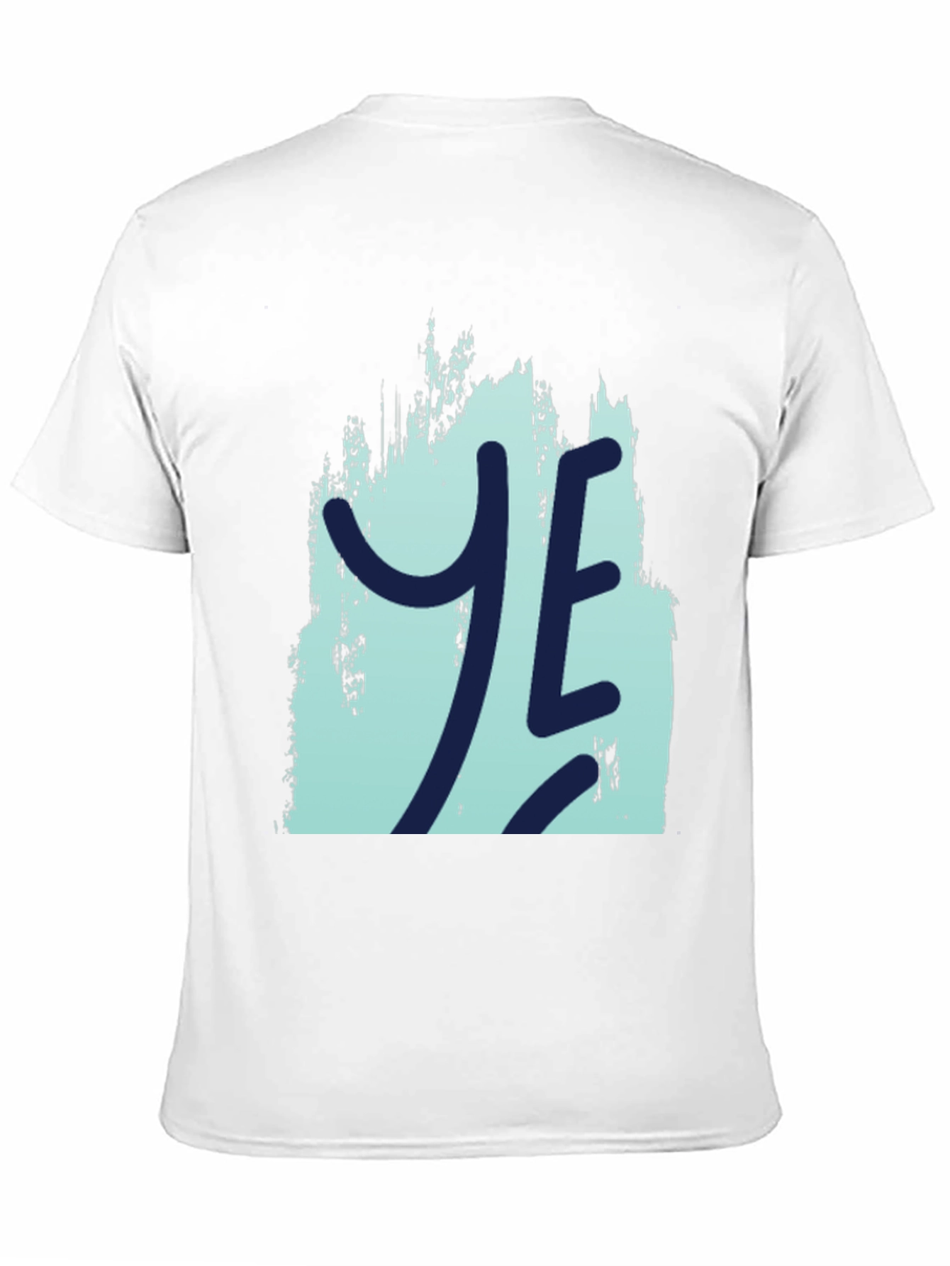 YE Graphic Print Mens Black T-Shirt