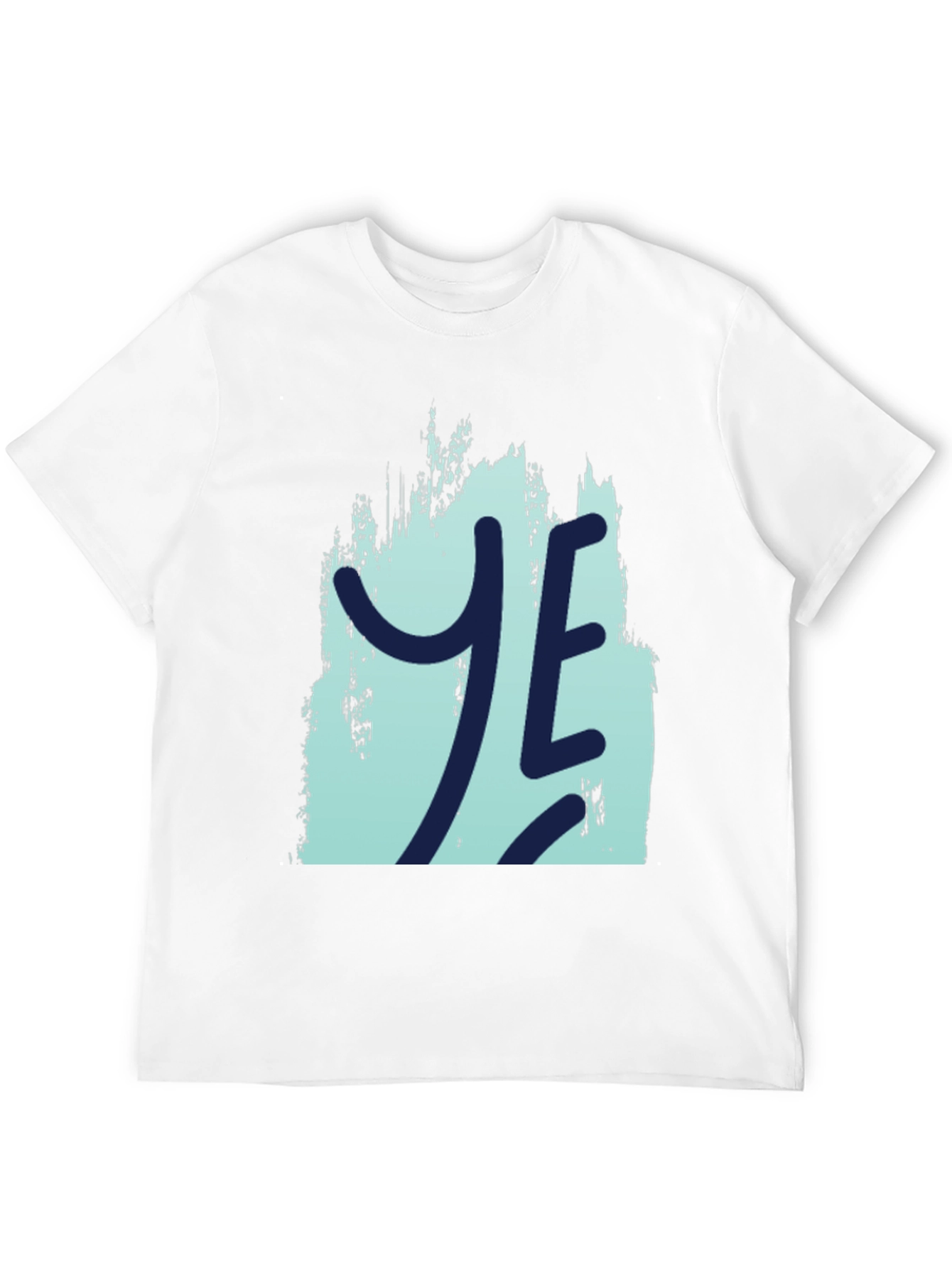 YE Graphic Print Mens Black T-Shirt