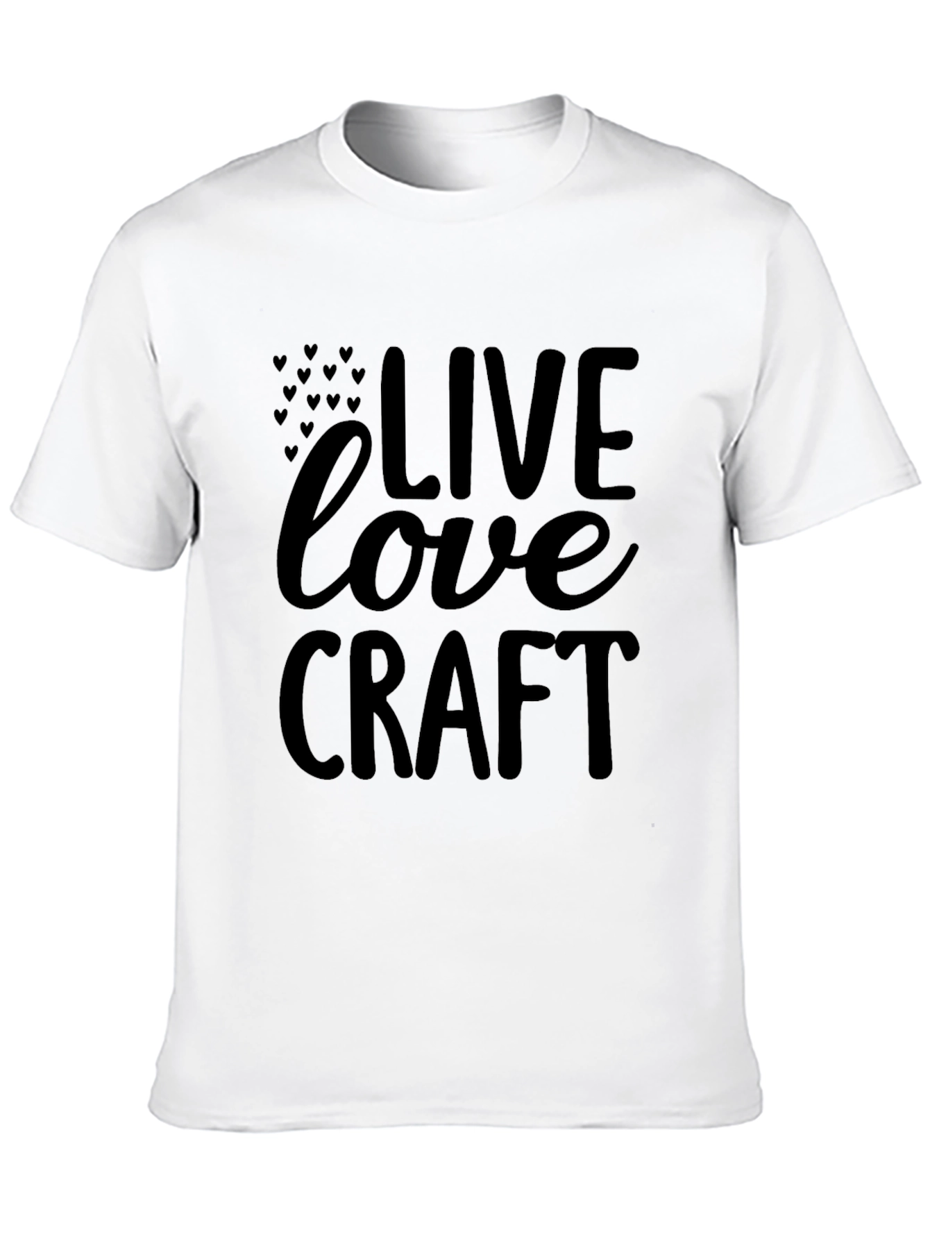 Live Love Craft Black T-Shirt Graphic Tee