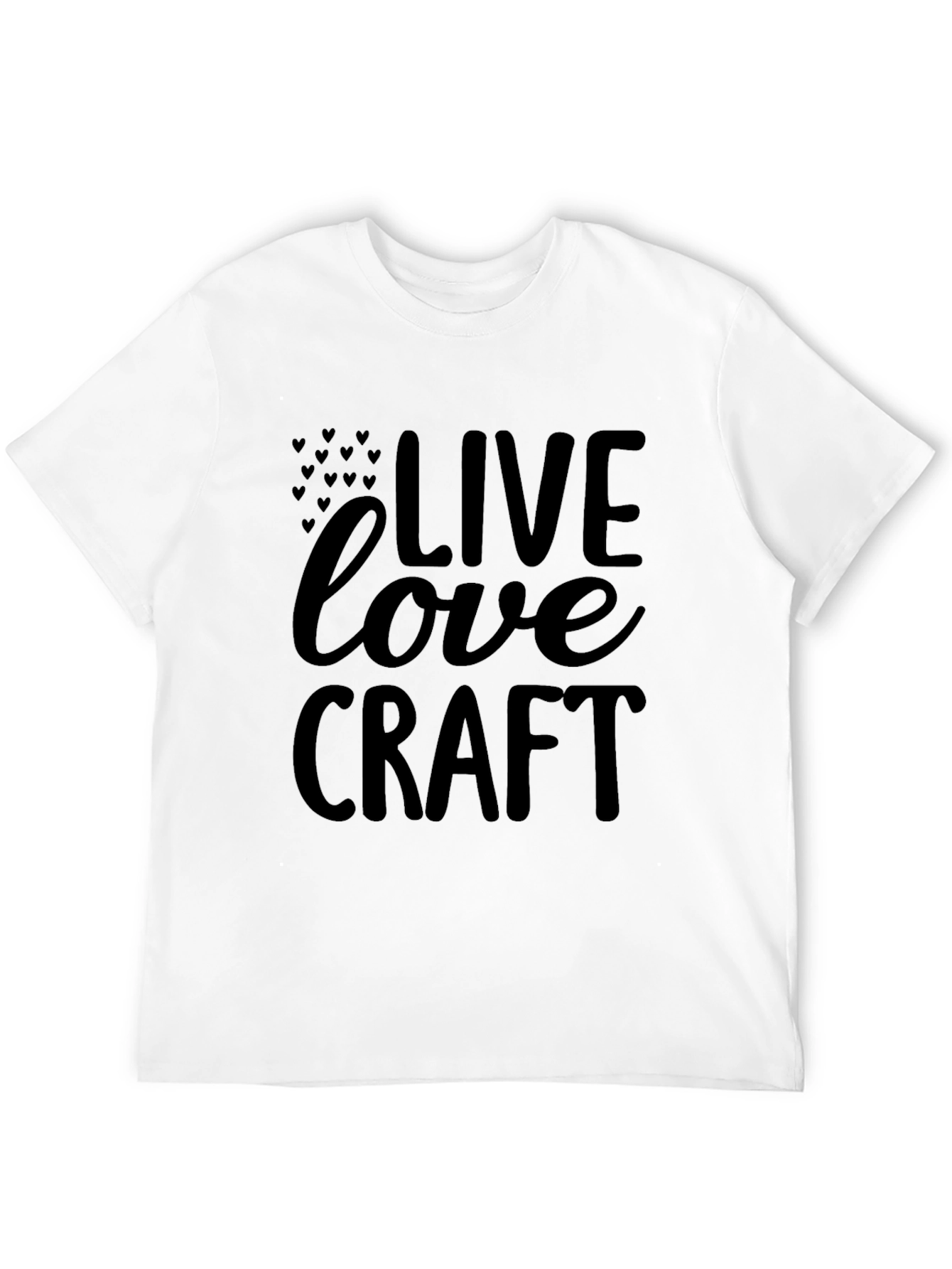 Live Love Craft Black T-Shirt Graphic Tee