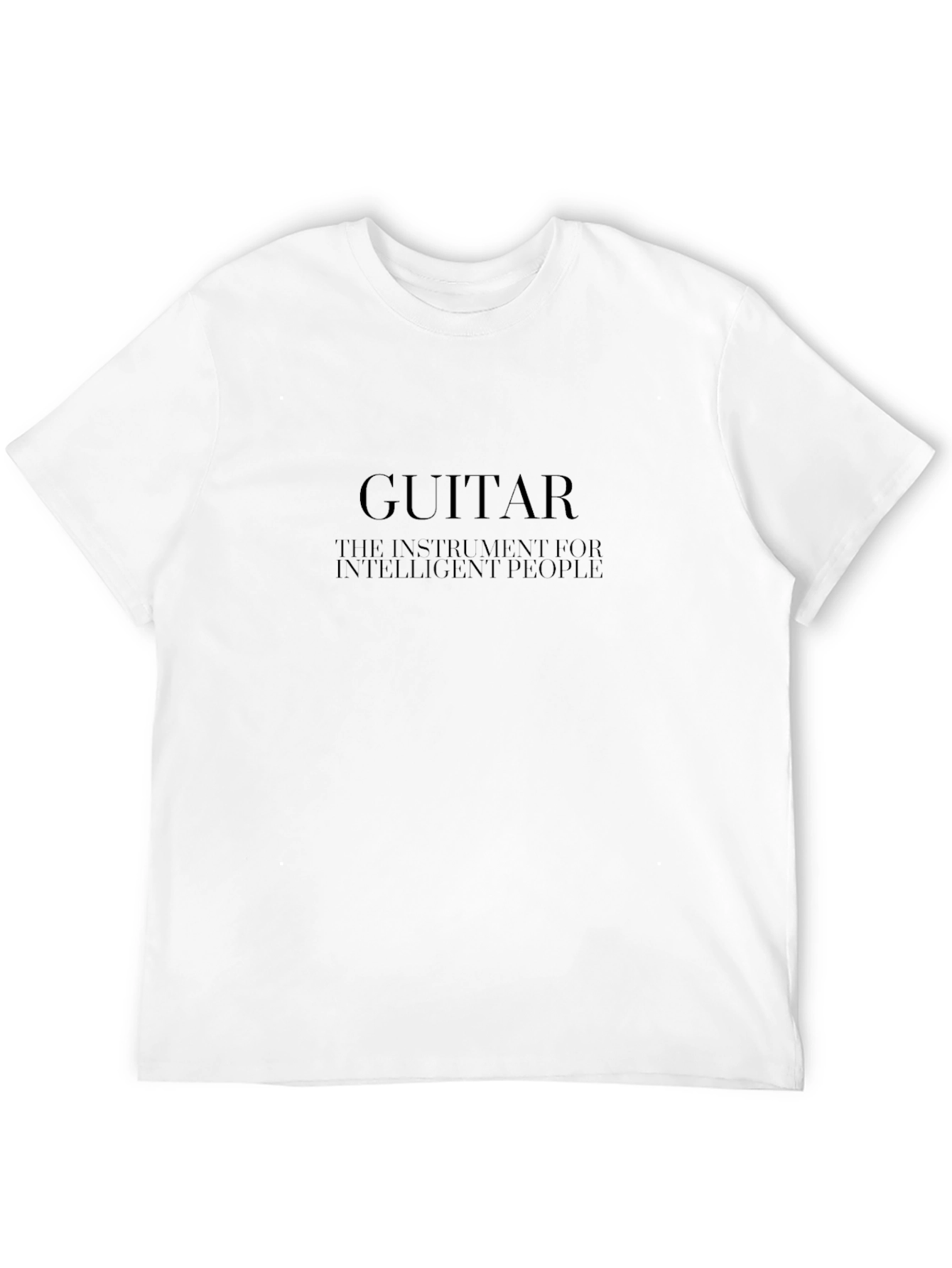 Guitar Intelligent People Black T-Shirt