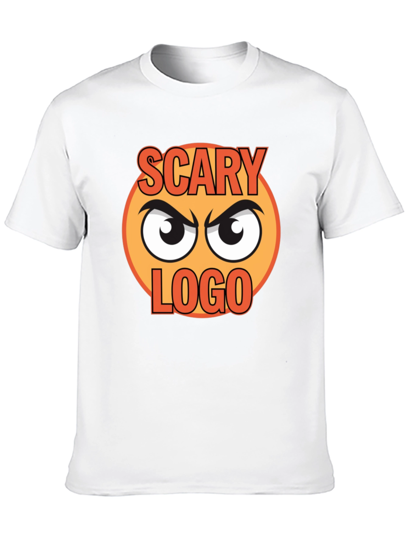 Scary Logo Graphic Print Black T-Shirt