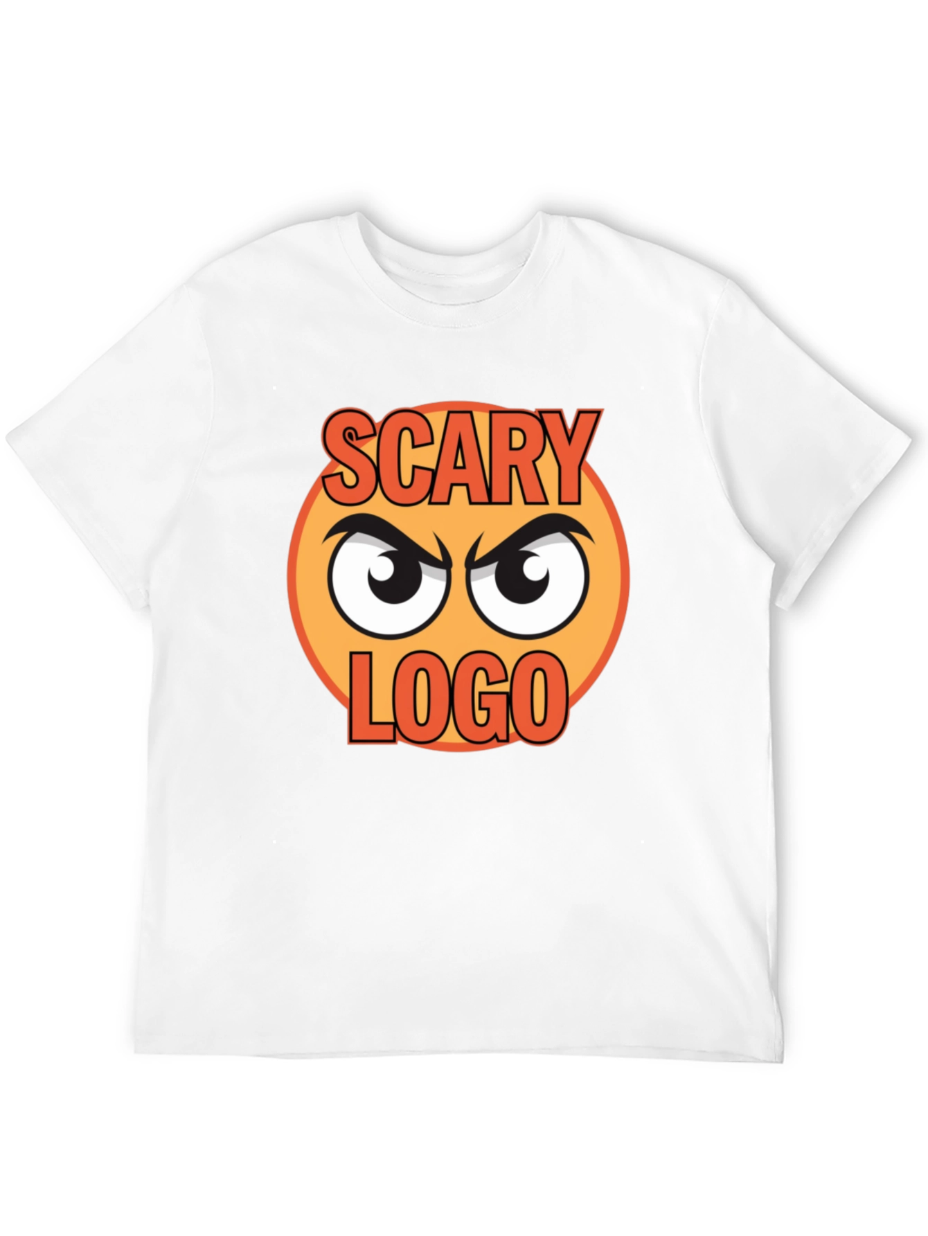 Scary Logo Graphic Print Black T-Shirt