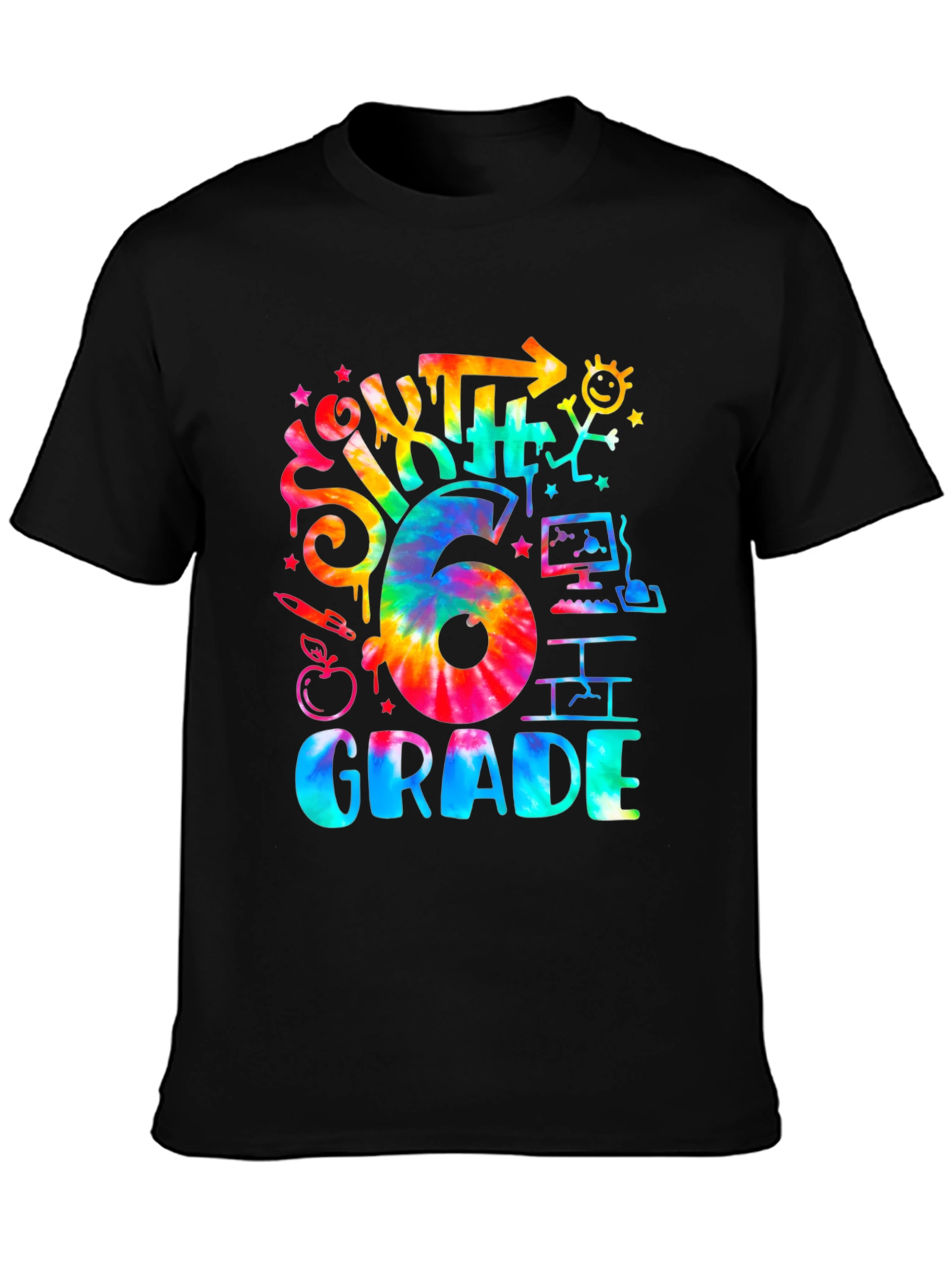 Sixth Grade Tie Dye T-Shirt