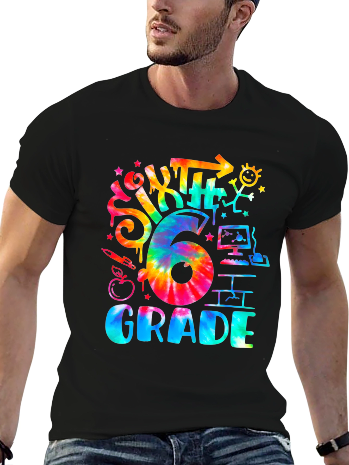 Sixth Grade Tie Dye T-Shirt
