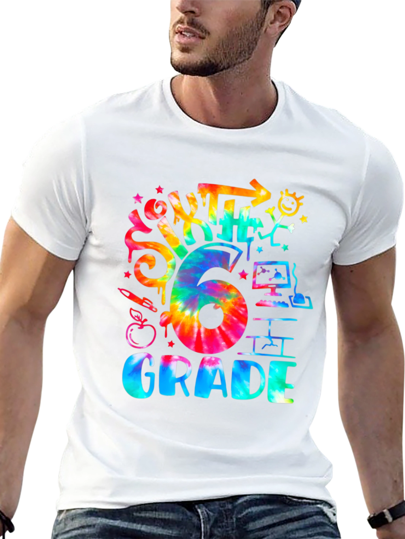 Sixth Grade Tie Dye T-Shirt