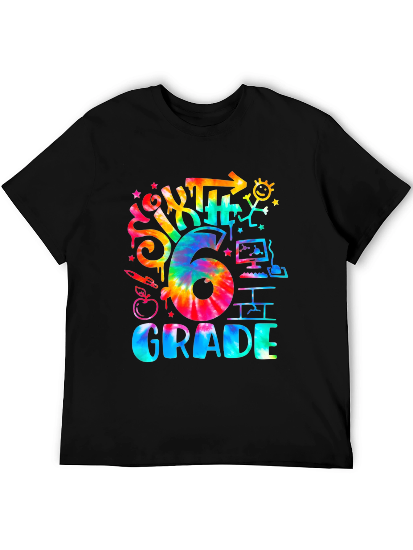 Sixth Grade Tie Dye T-Shirt
