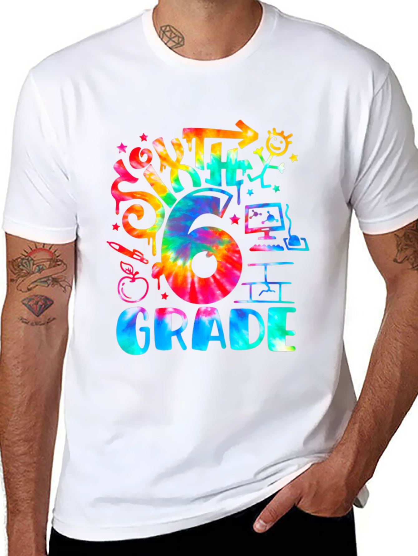 Sixth Grade Tie Dye T-Shirt