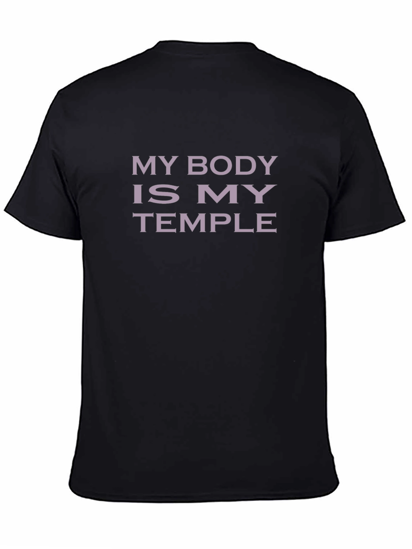 My Body Is My Temple Graphic Tee - Black