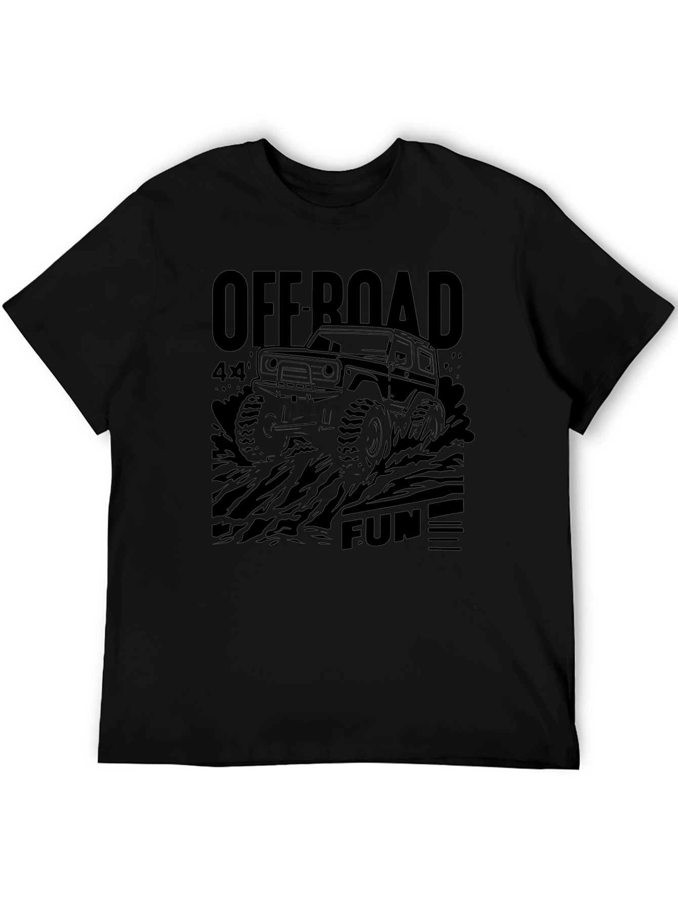 Off Road 4x4 Fun Black T-Shirt