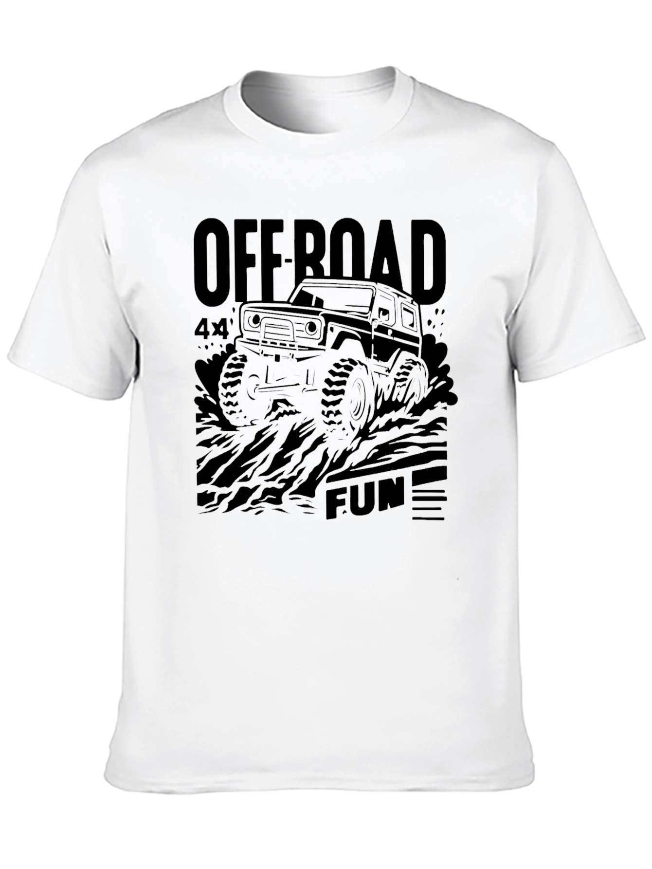 Off Road 4x4 Fun Black T-Shirt