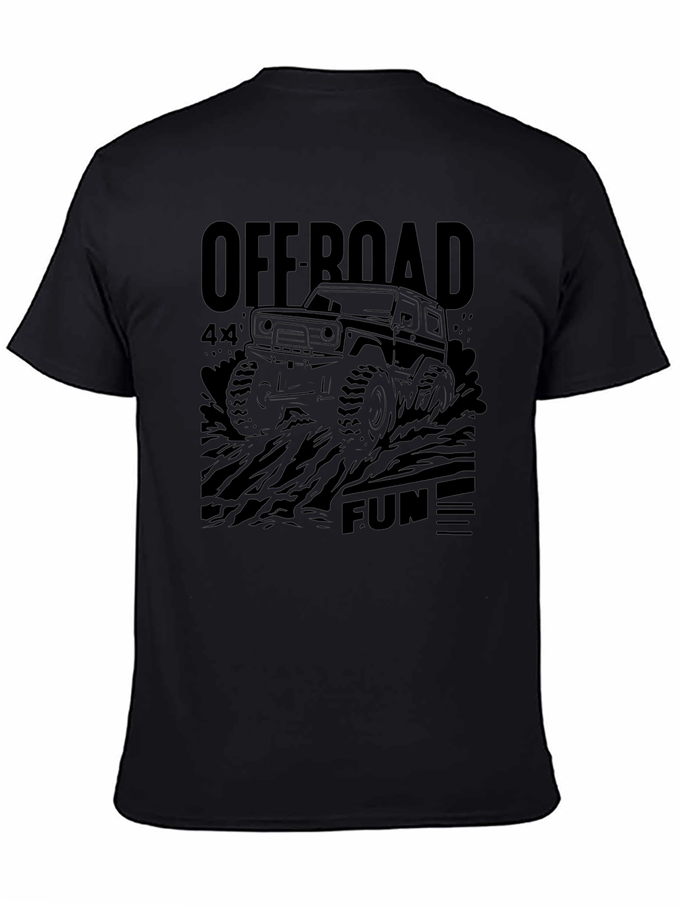 Off Road 4x4 Fun Black T-Shirt