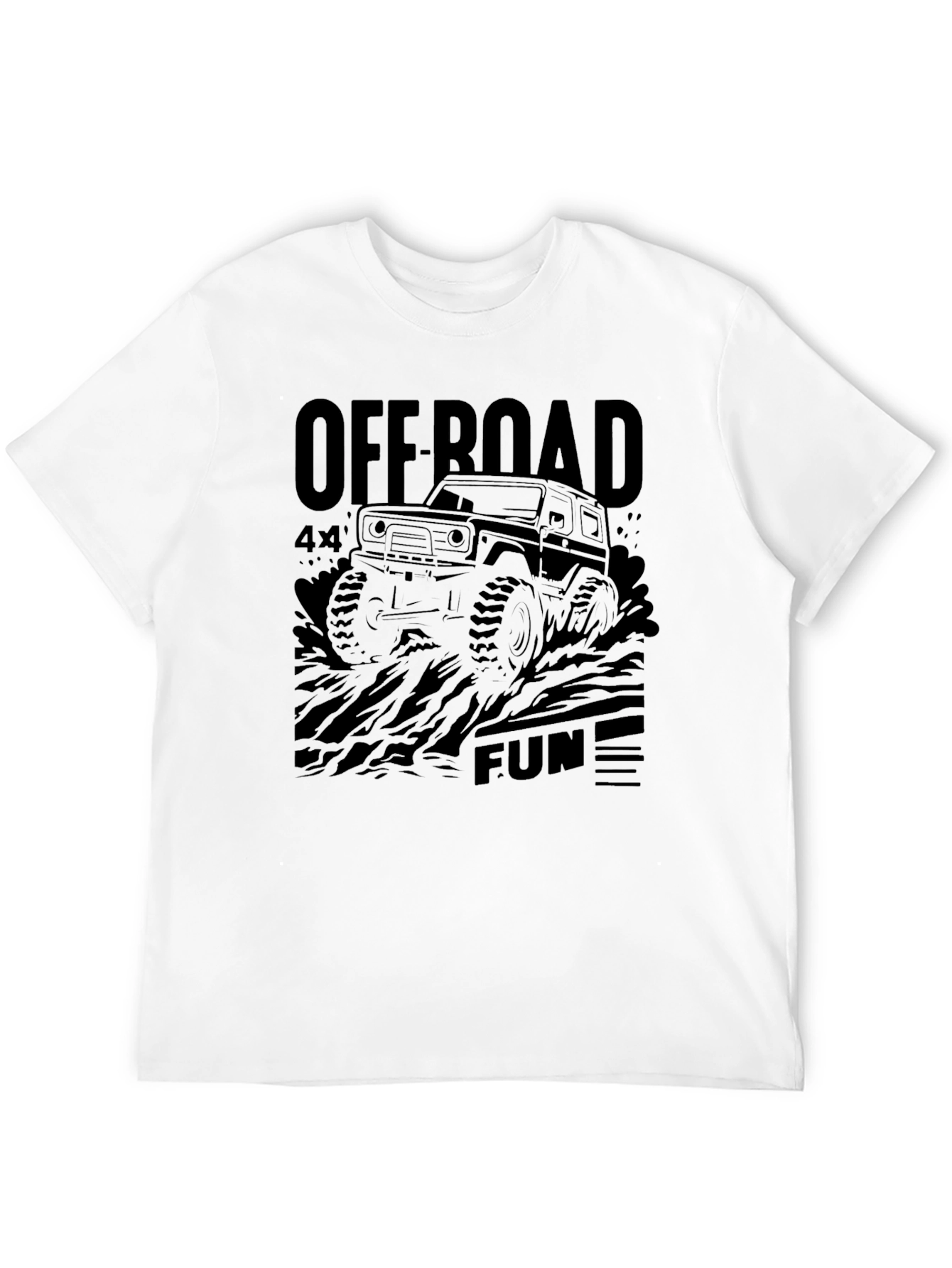 Off Road 4x4 Fun Black T-Shirt
