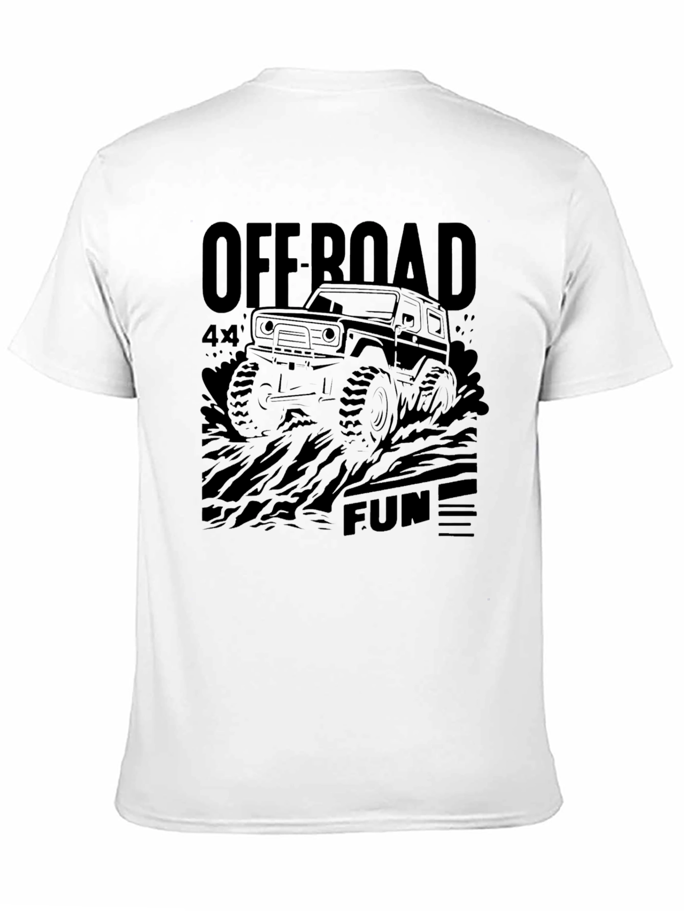 Off Road 4x4 Fun Black T-Shirt