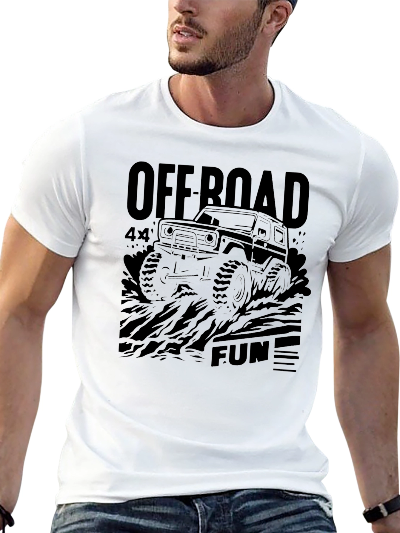 Off Road 4x4 Fun Black T-Shirt