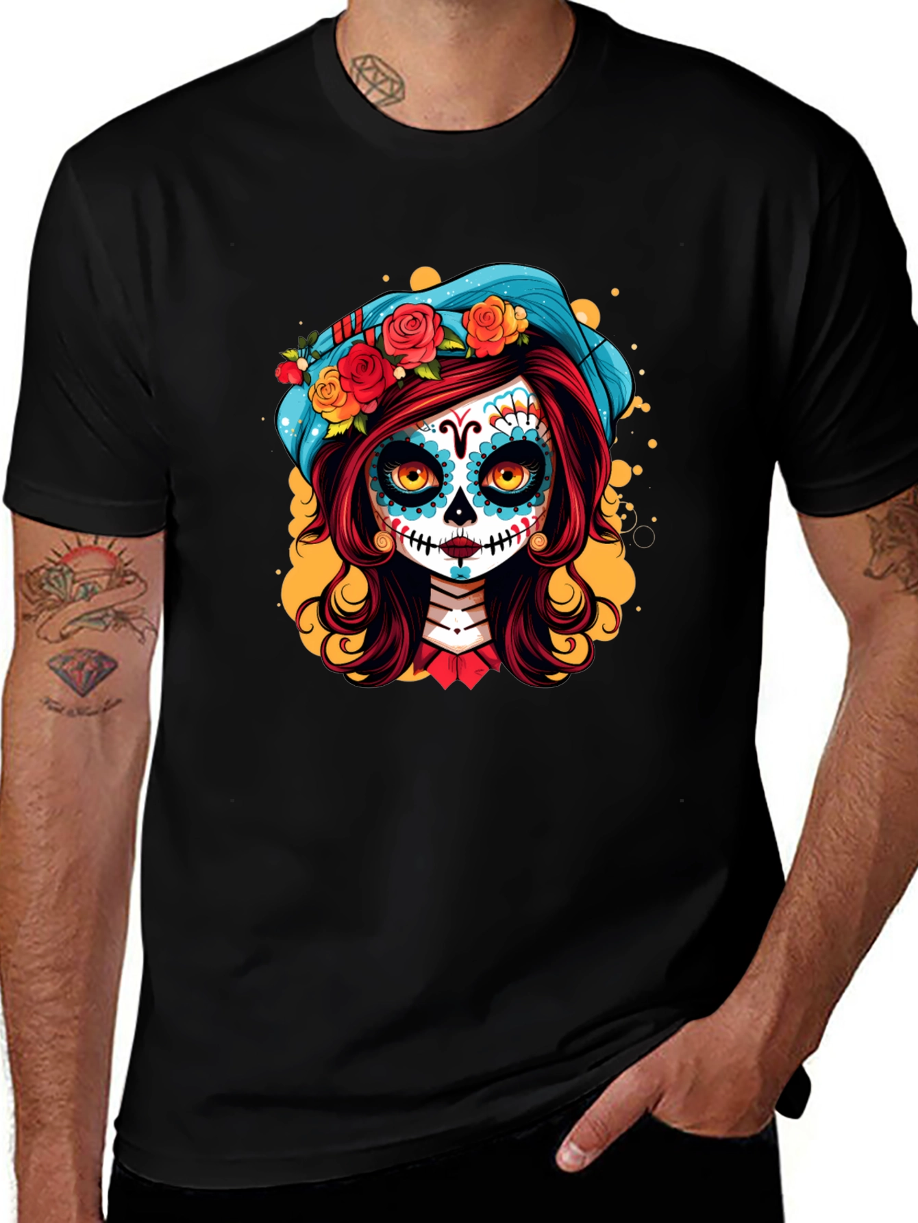 Day of the Dead Sugar Skull Girl T-Shirt