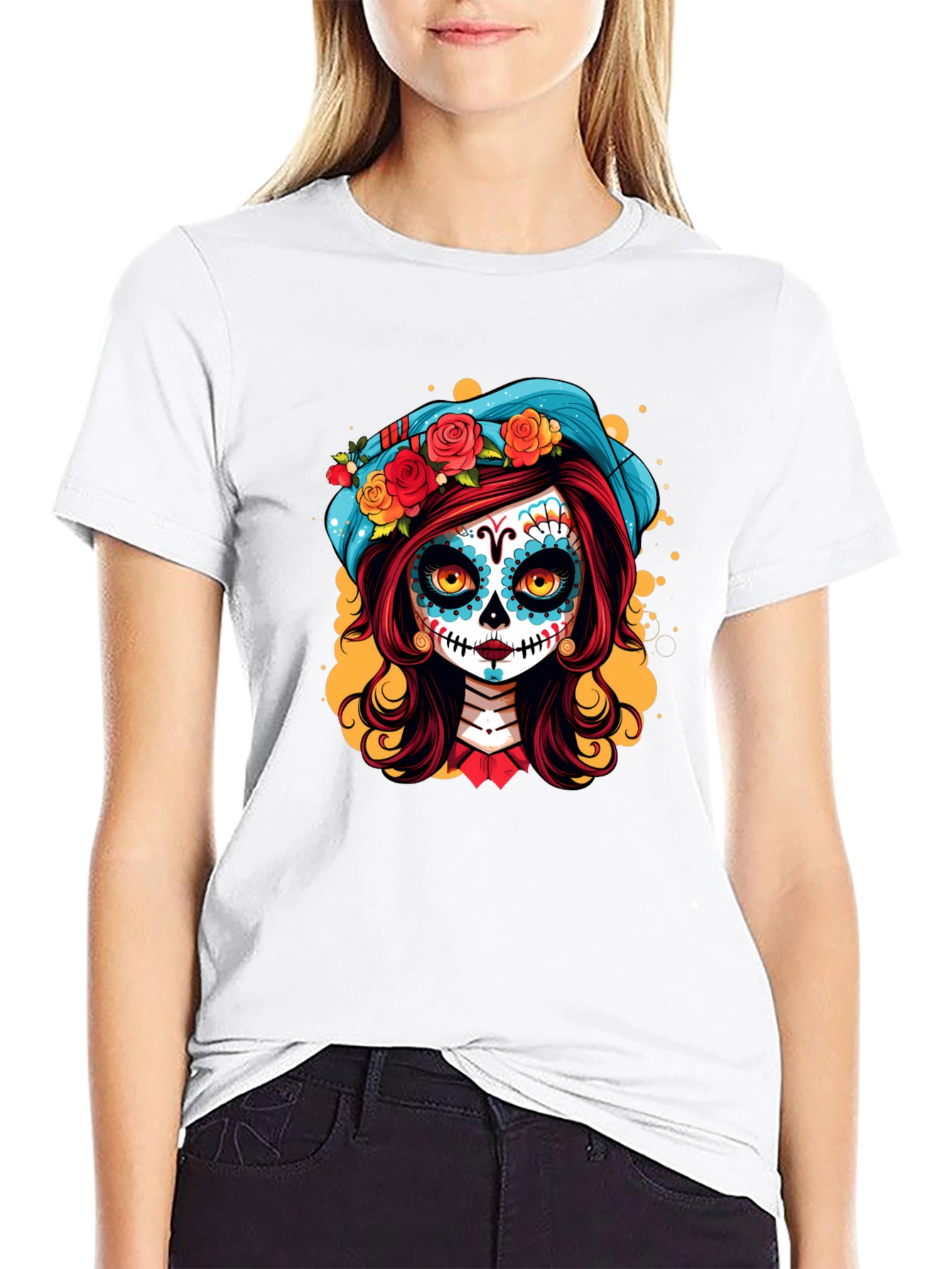 Day of the Dead Sugar Skull Girl T-Shirt