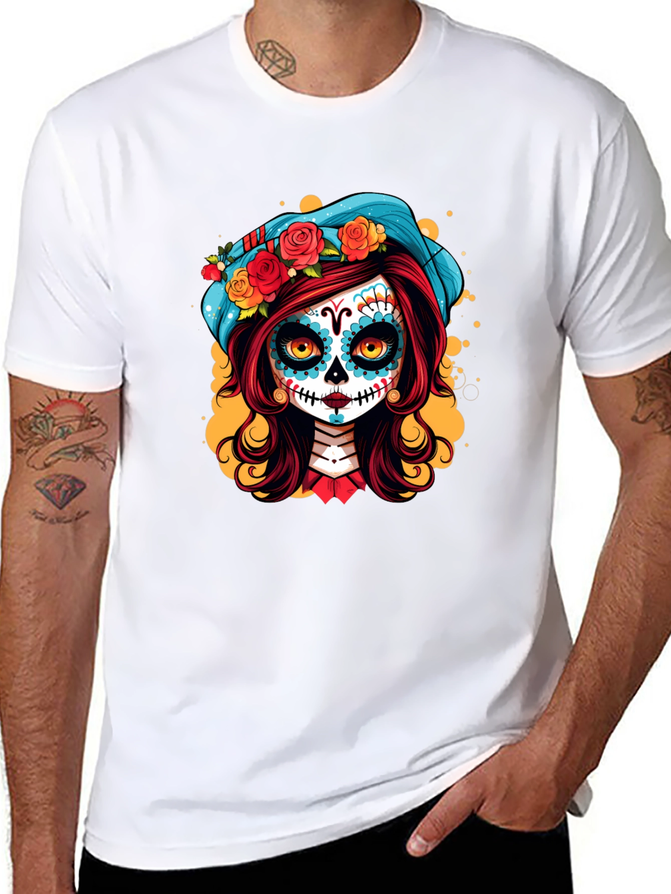 Day of the Dead Sugar Skull Girl T-Shirt