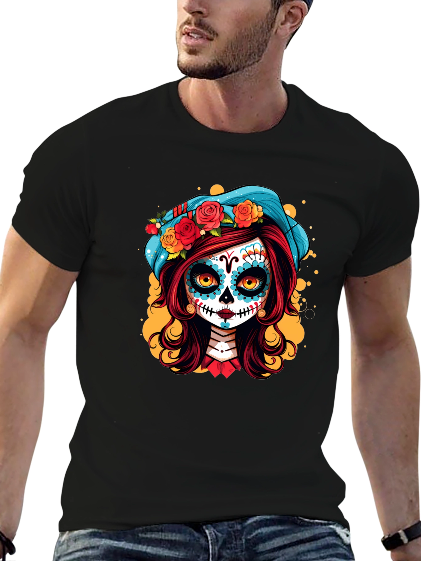 Day of the Dead Sugar Skull Girl T-Shirt