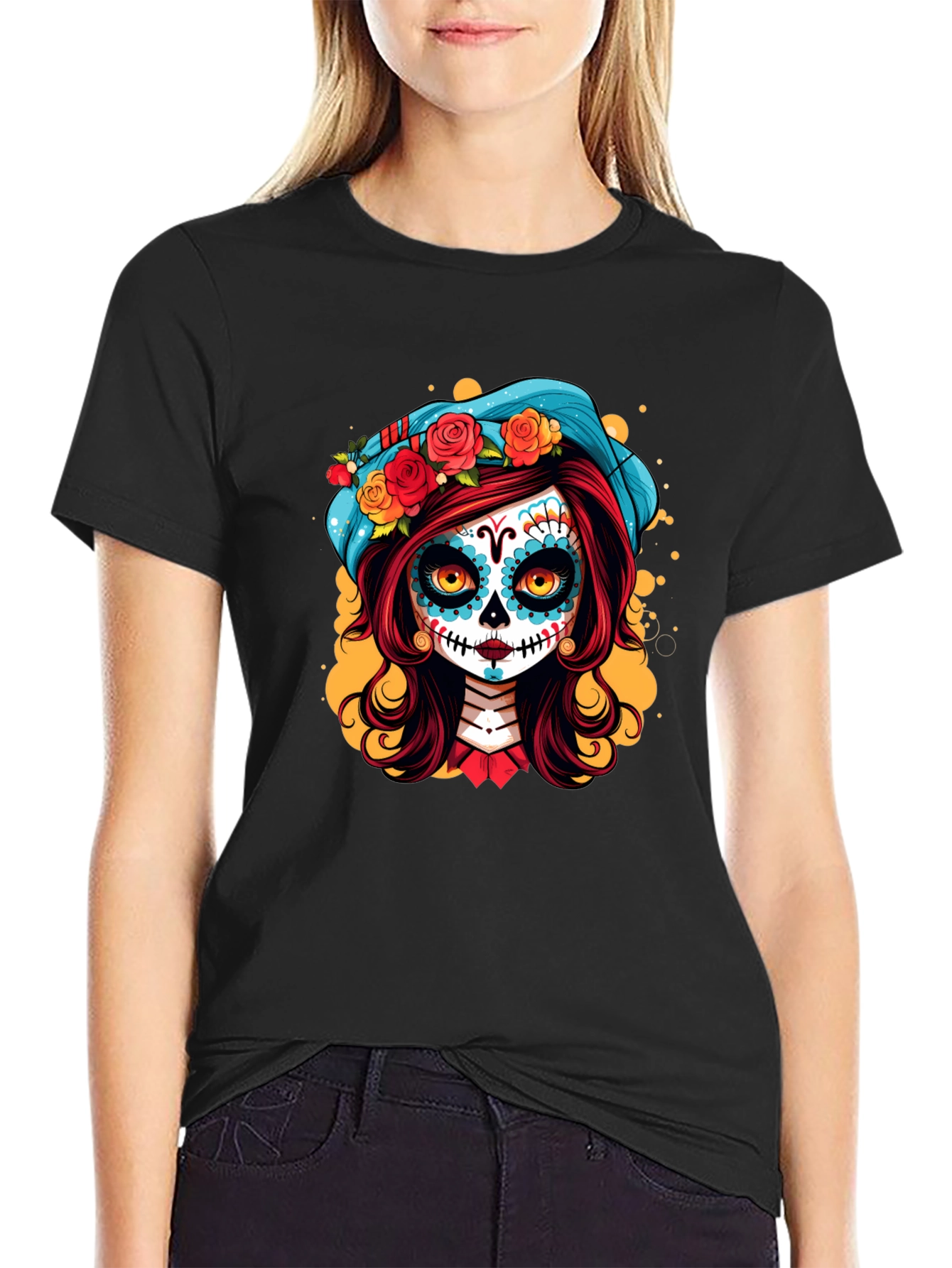 Day of the Dead Sugar Skull Girl T-Shirt