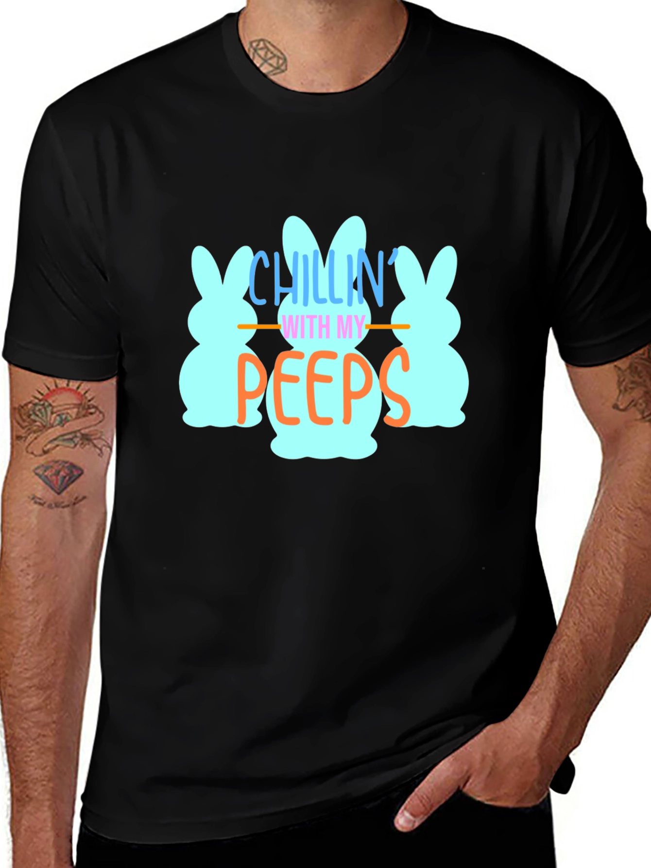 Chillin With My Peeps Easter T-Shirt