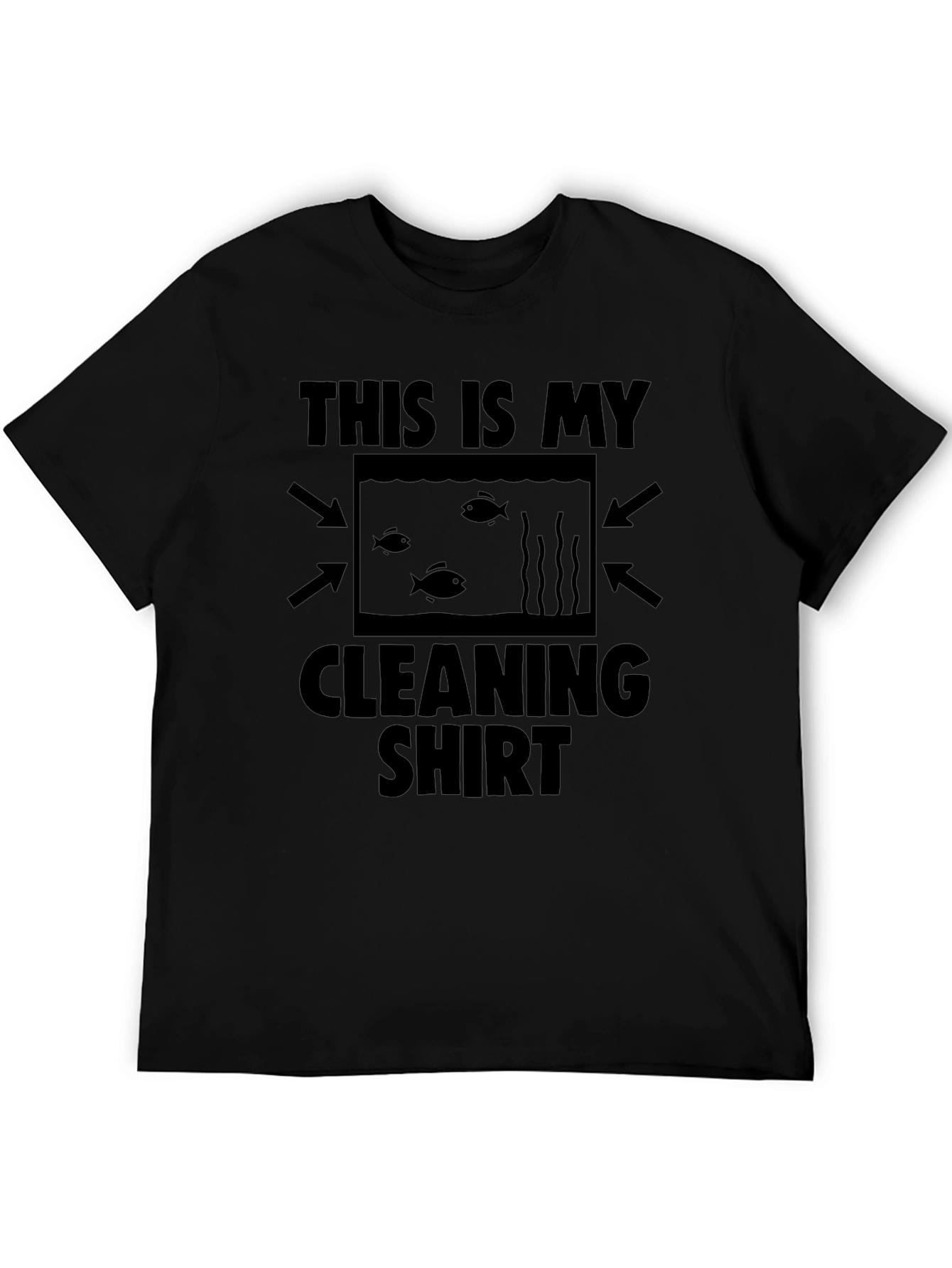Aquarium Cleaning Shirt - Black
