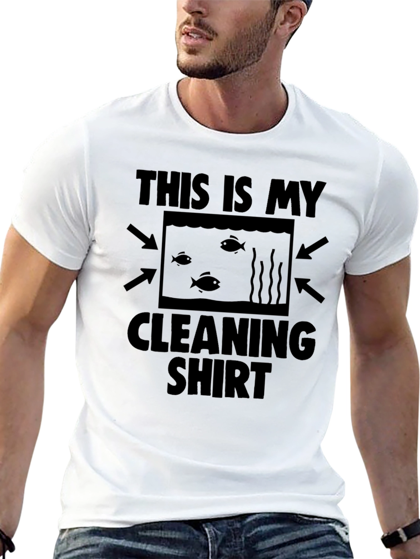 Aquarium Cleaning Shirt - Black