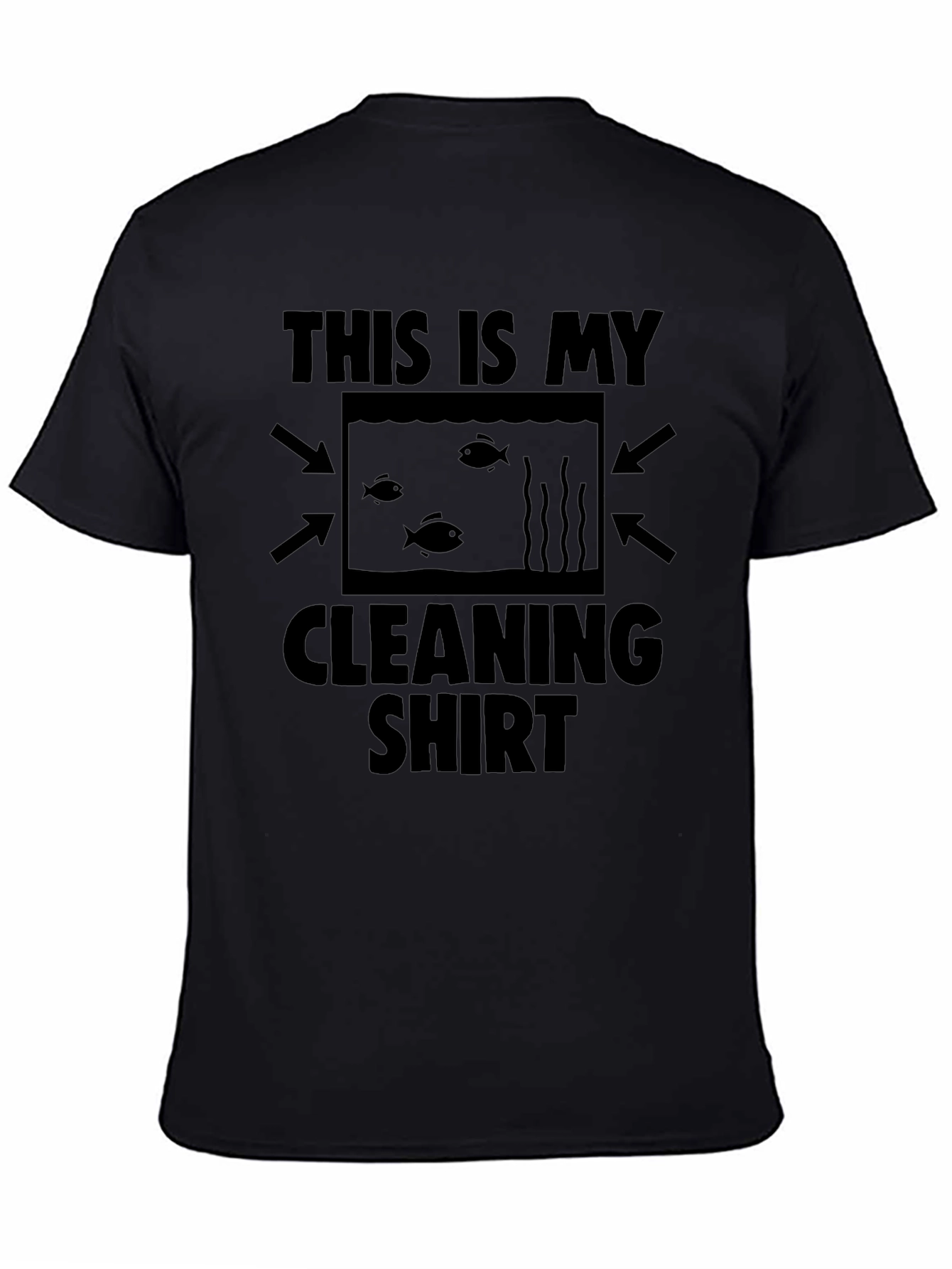 Aquarium Cleaning Shirt - Black