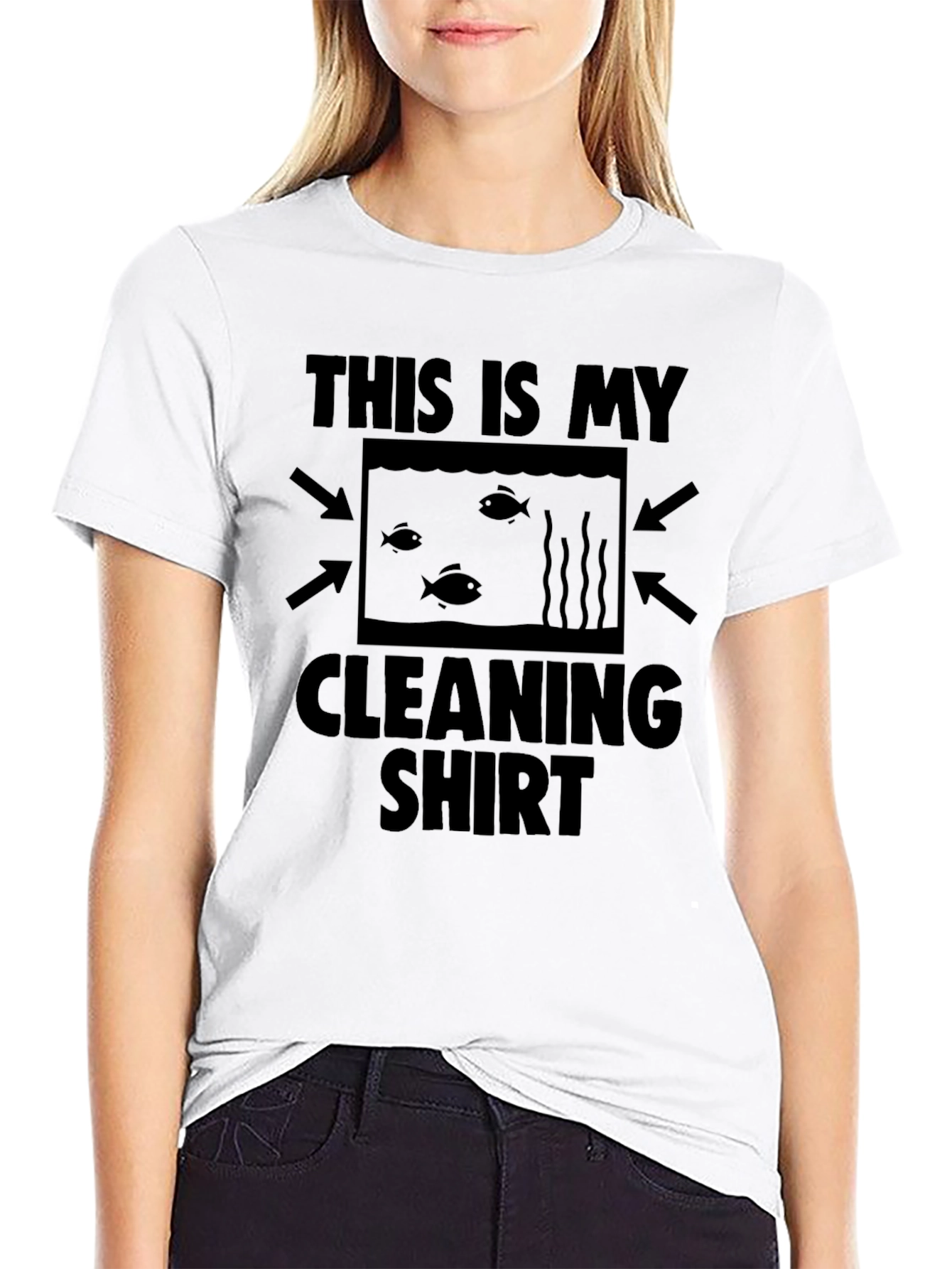 Aquarium Cleaning Shirt - Black