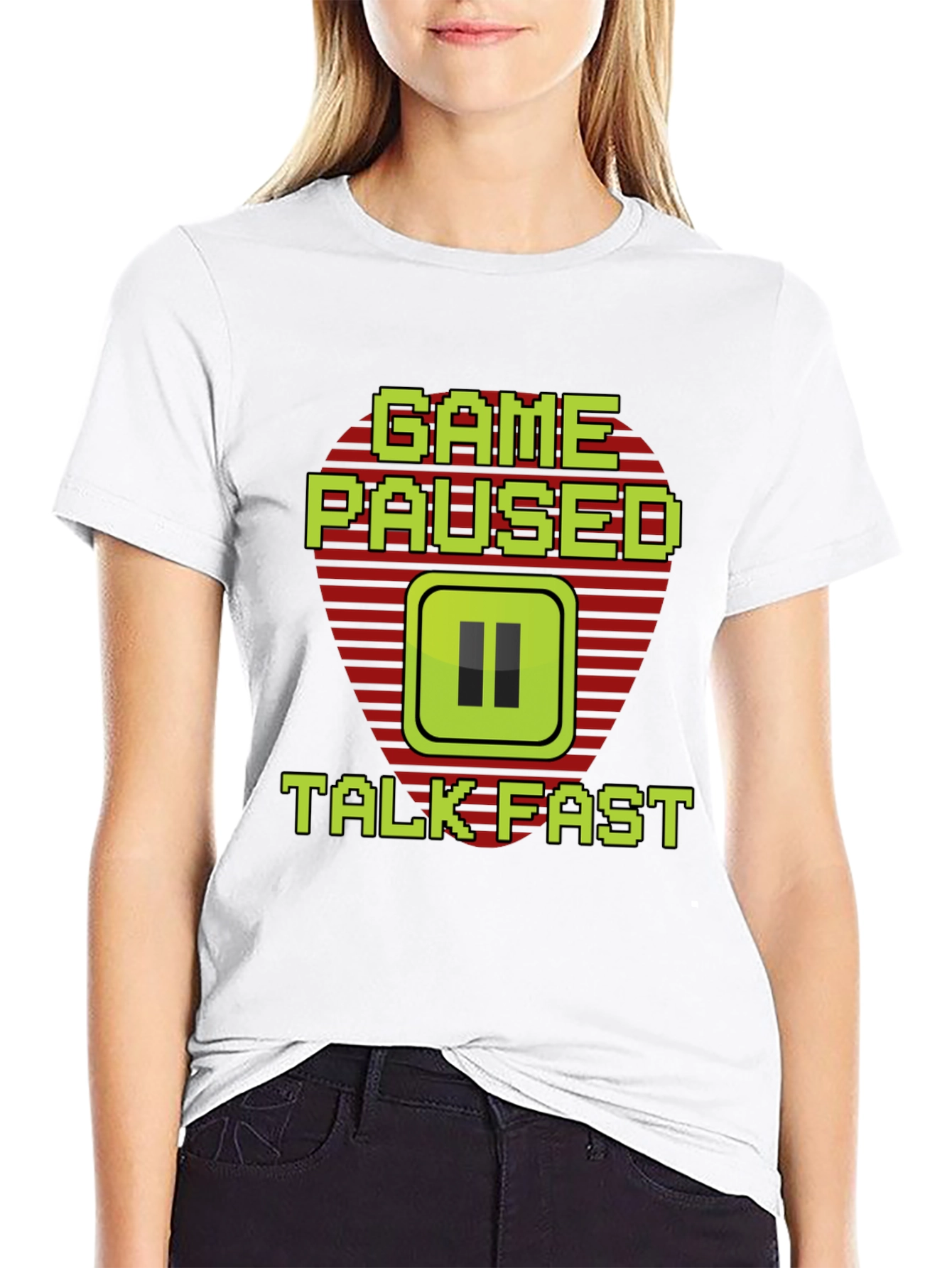 Game Paused - Talk Fast Gamer T-Shirt