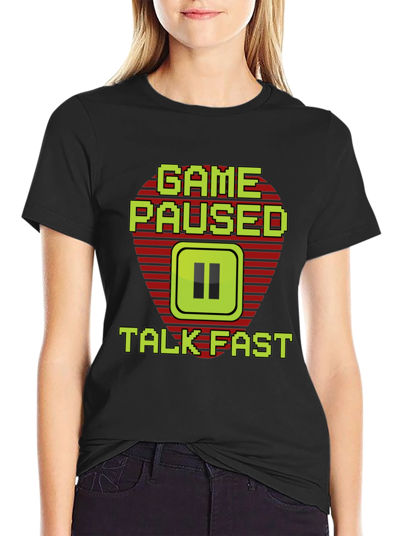 Game Paused - Talk Fast Gamer T-Shirt