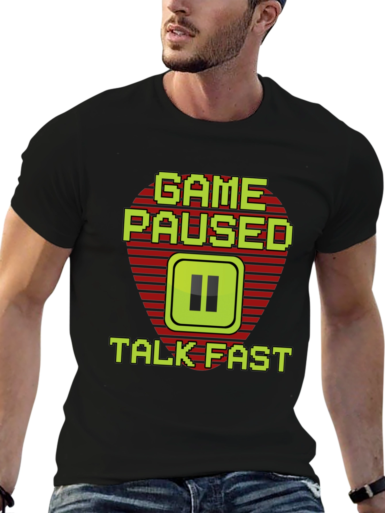 Game Paused - Talk Fast Gamer T-Shirt