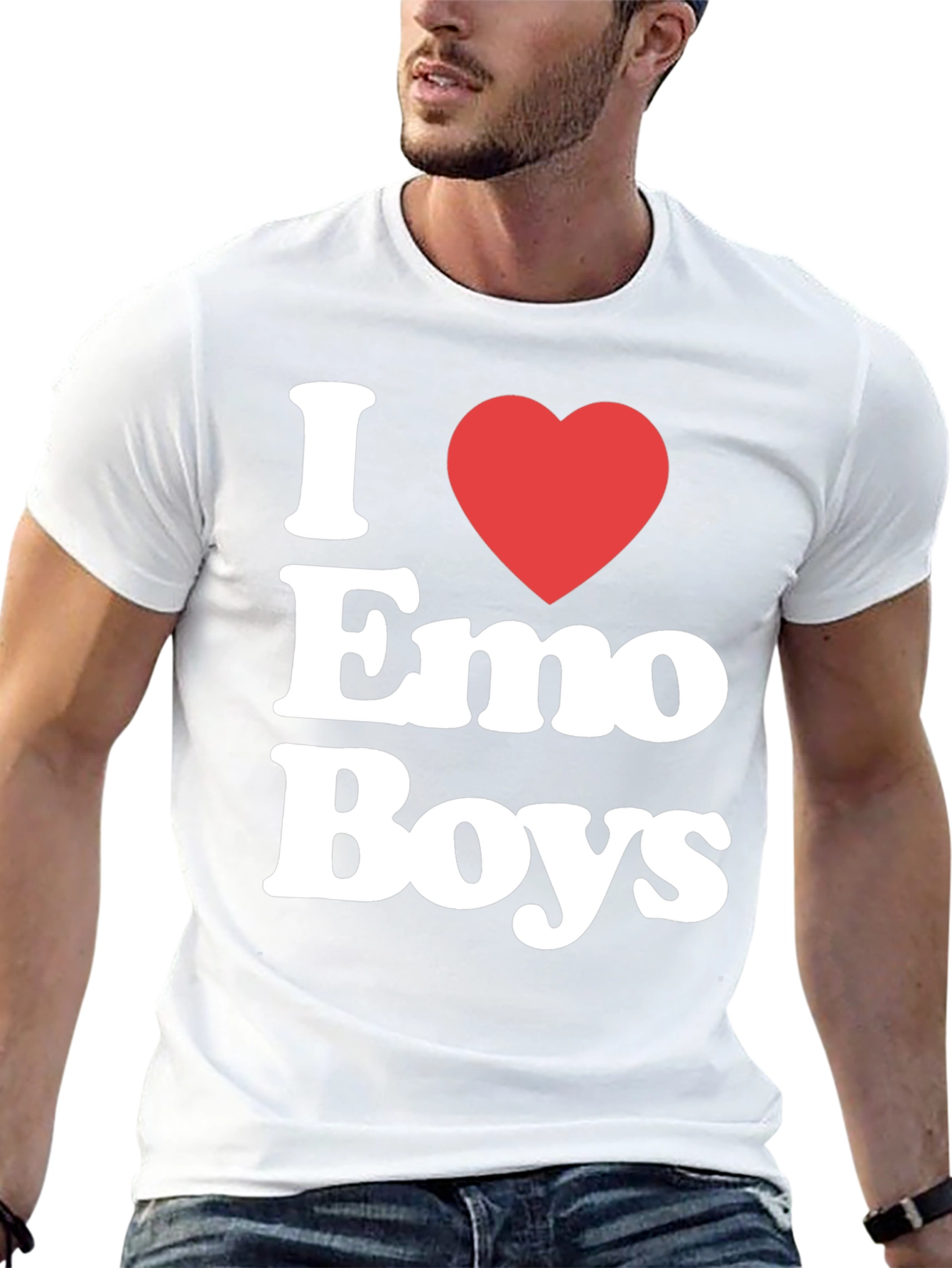 I Heart Emo Boys Graphic Tee