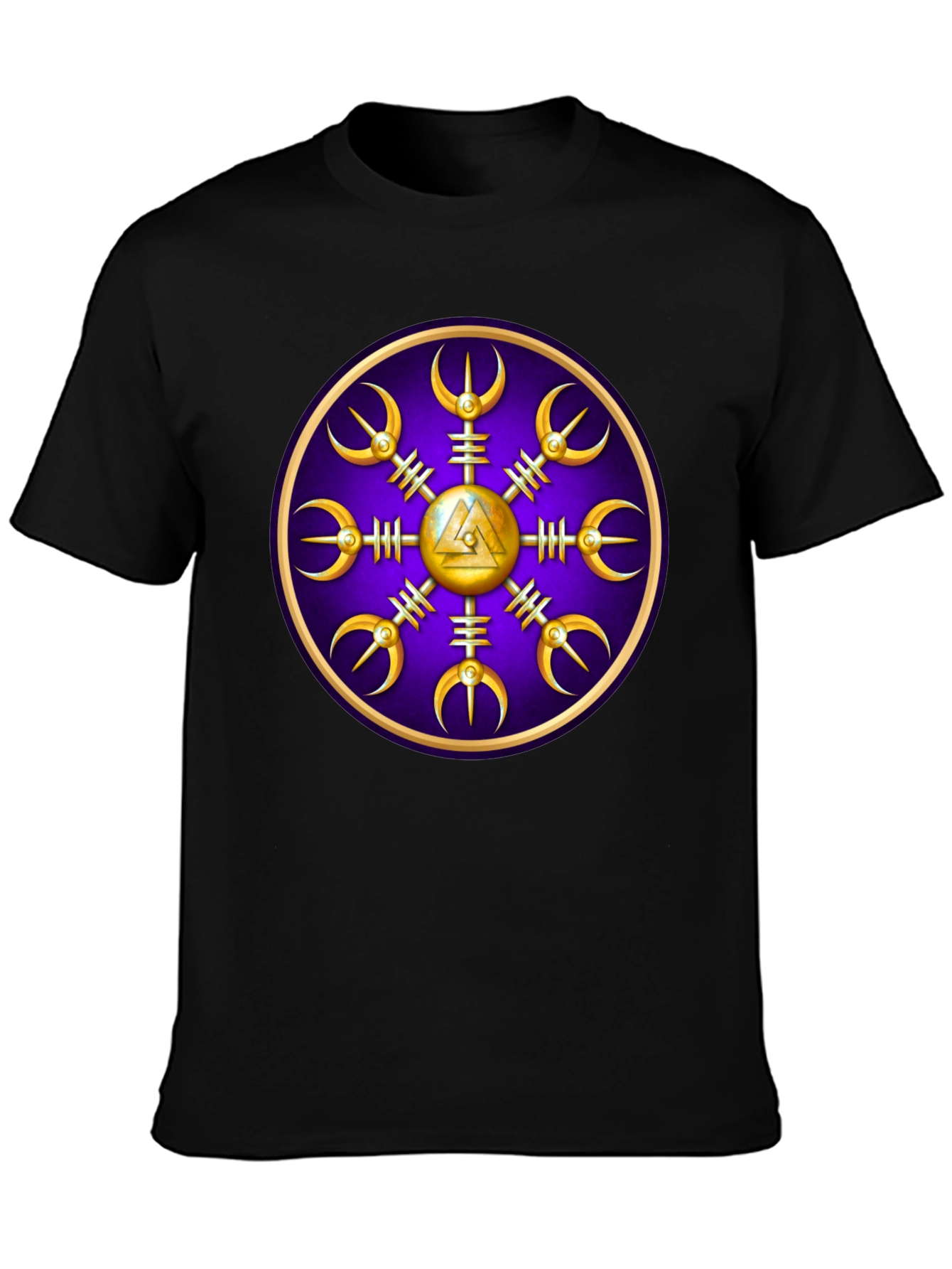 Viking Helm of Awe Graphic Tee - Black