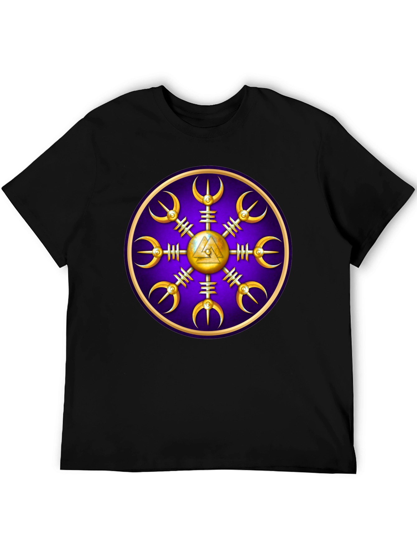 Viking Helm of Awe Graphic Tee - Black
