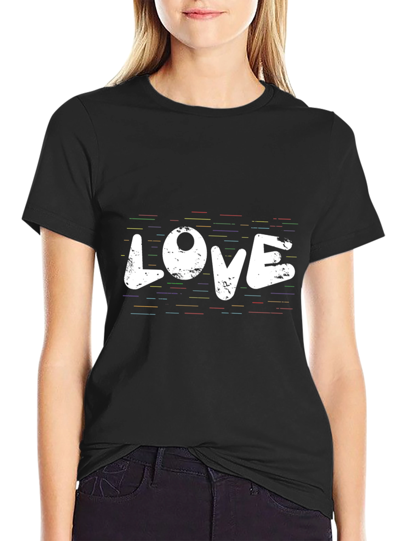 Love Graphic T-Shirt - Mens Black Tee