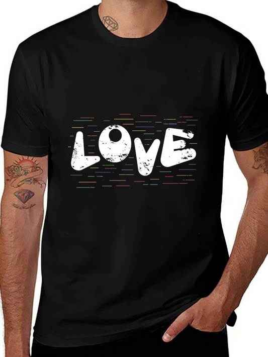 Love Graphic T-Shirt - Mens Black Tee