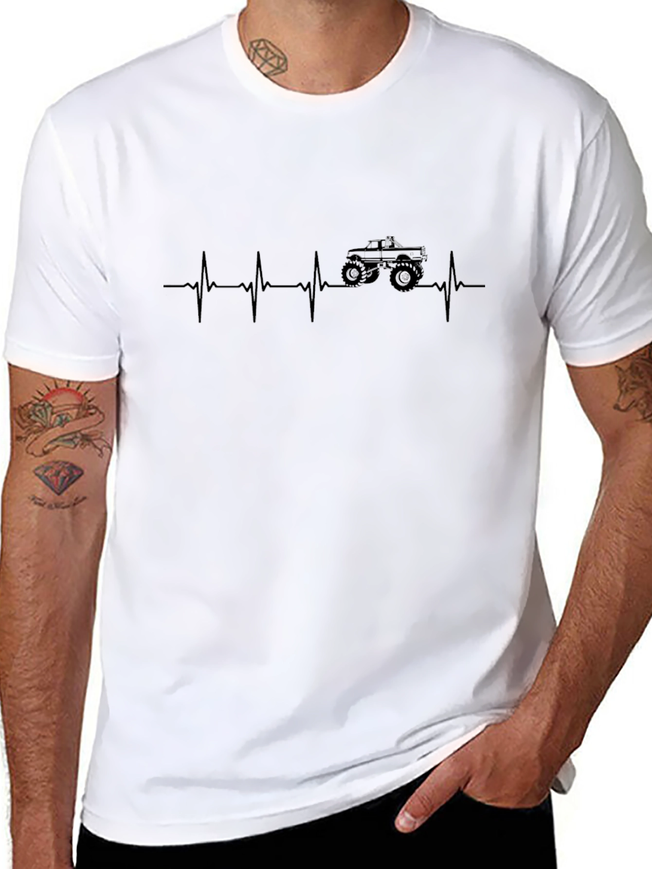 Monster Truck Heartbeat T-Shirt