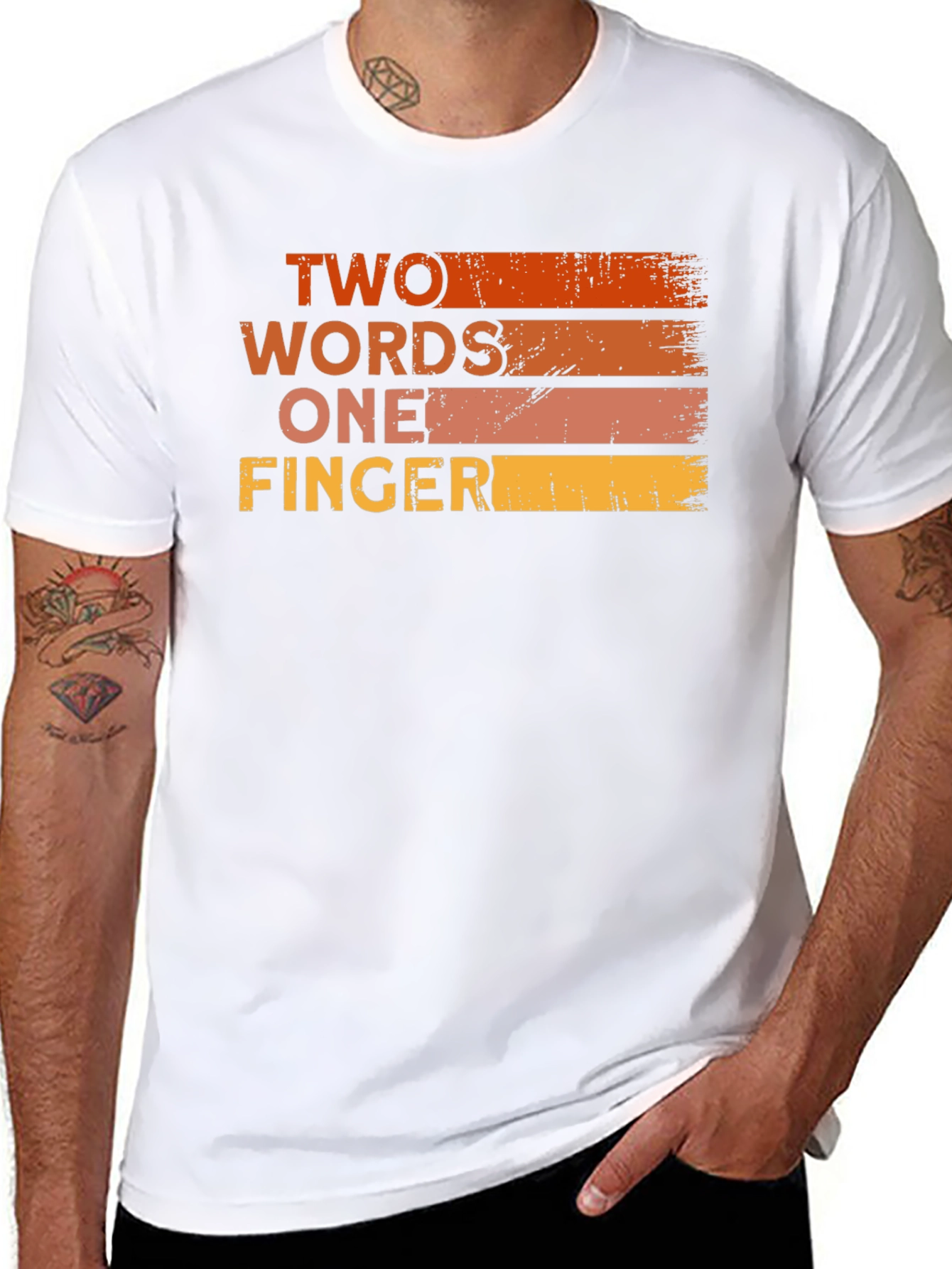 Two Words One Finger T-Shirt