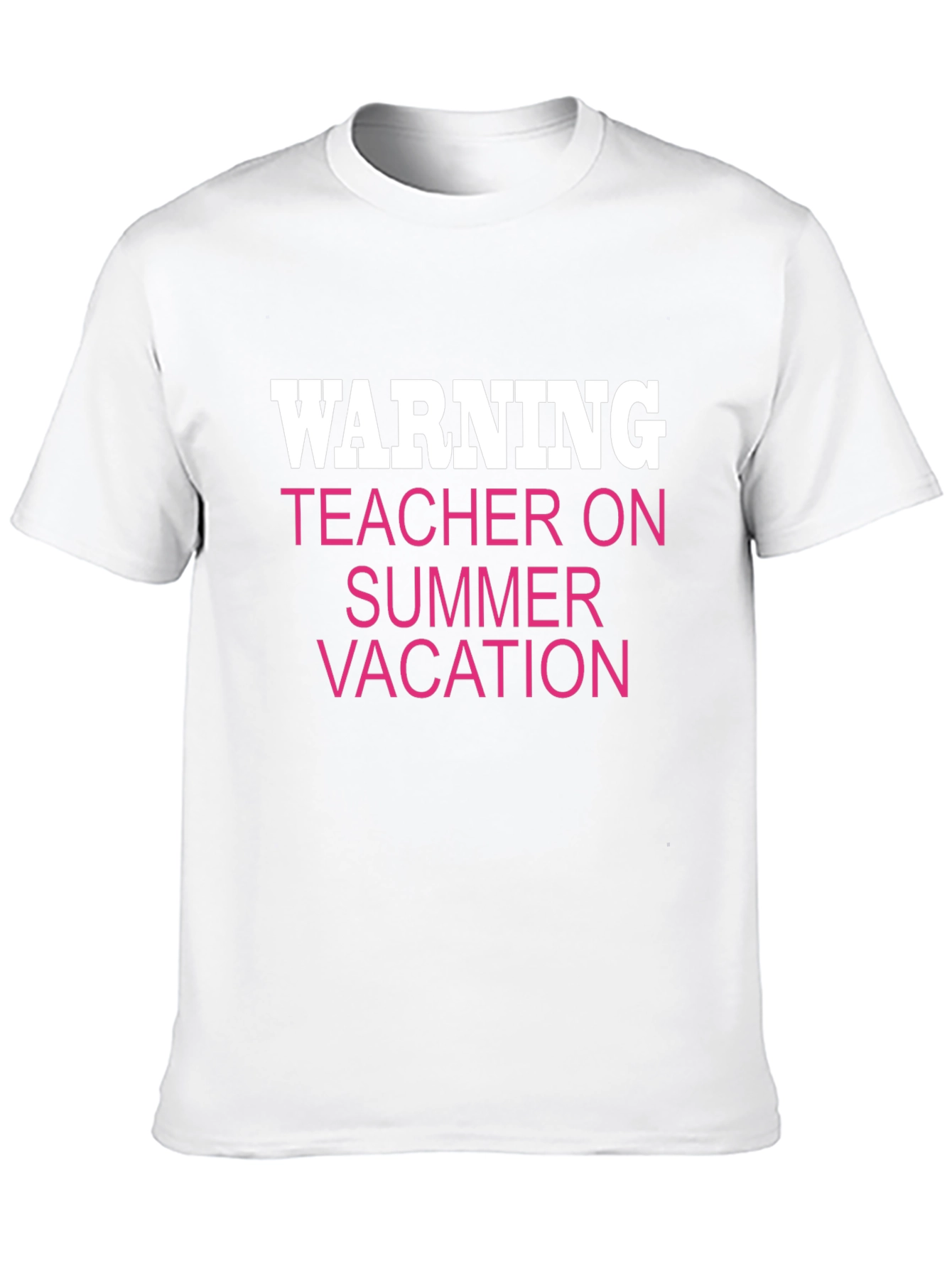 Warning Teacher on Summer Vacation Tee