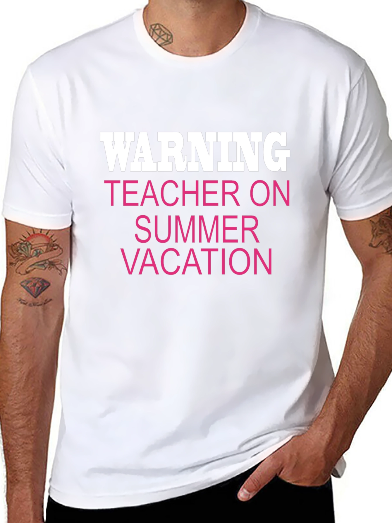 Warning Teacher on Summer Vacation Tee