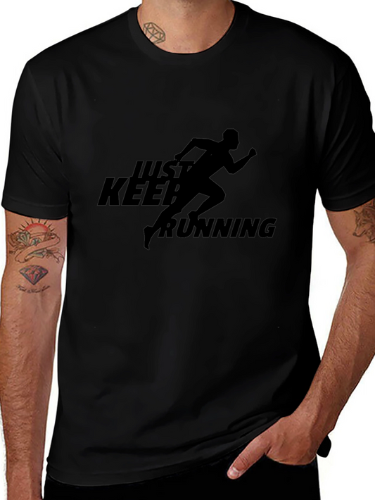 Just Keep Running Tee - Stylish Activewear