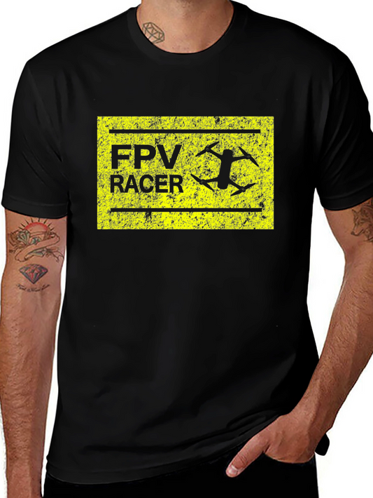FPV Racer Black T-Shirt - Drone Racing
