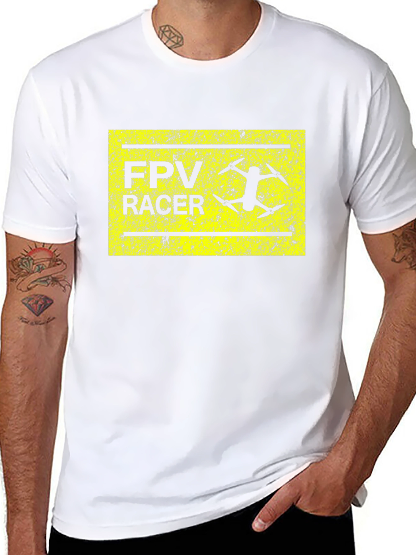 FPV Racer Black T-Shirt - Drone Racing