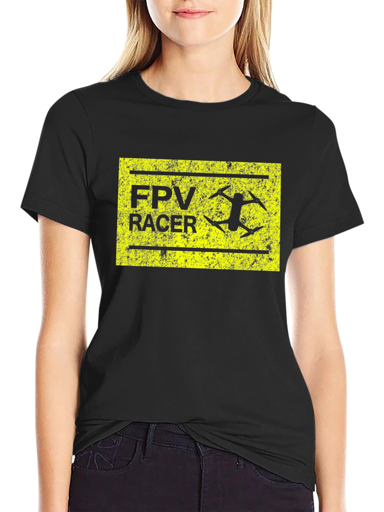 FPV Racer Black T-Shirt - Drone Racing