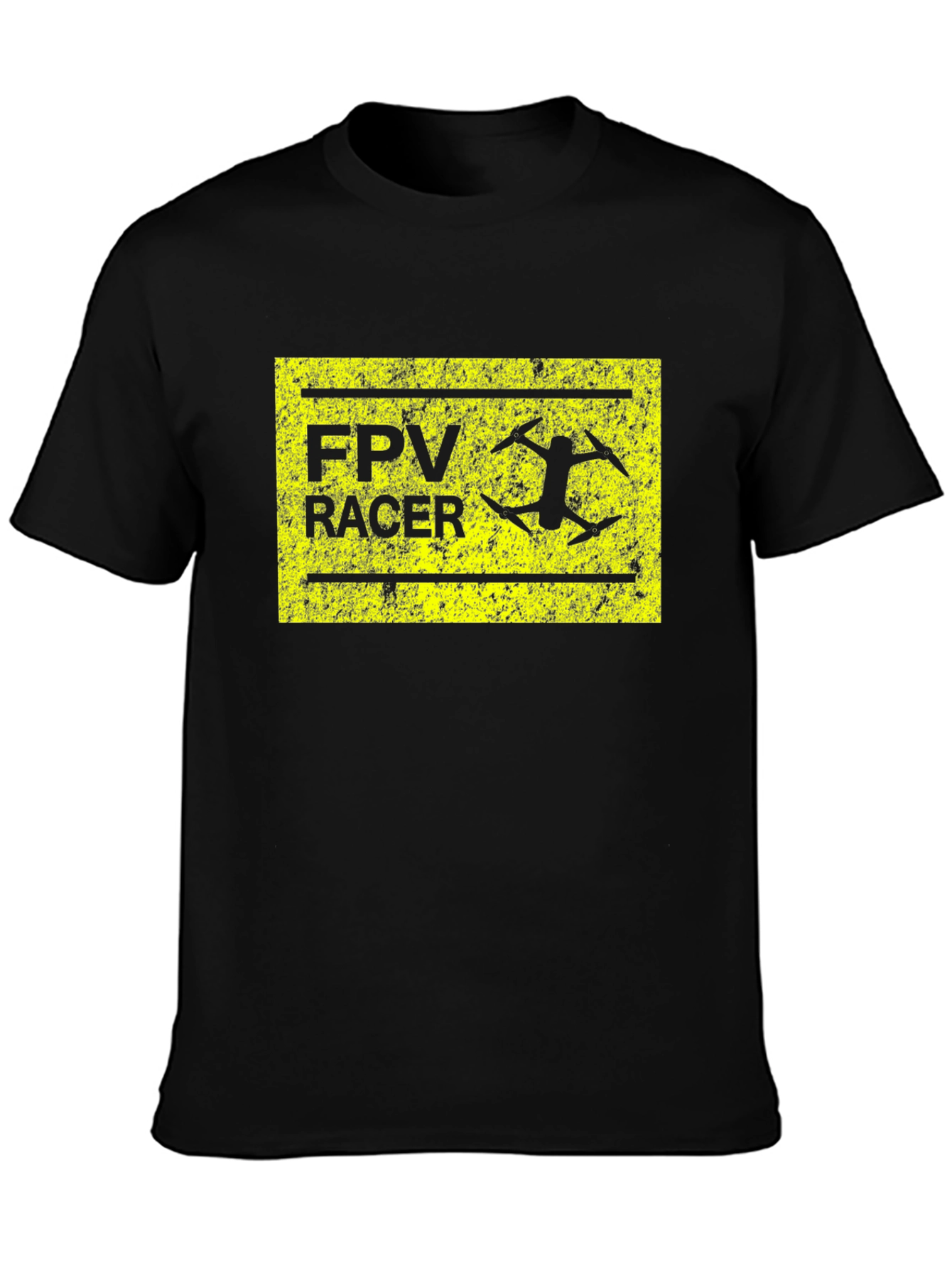 FPV Racer Black T-Shirt - Drone Racing